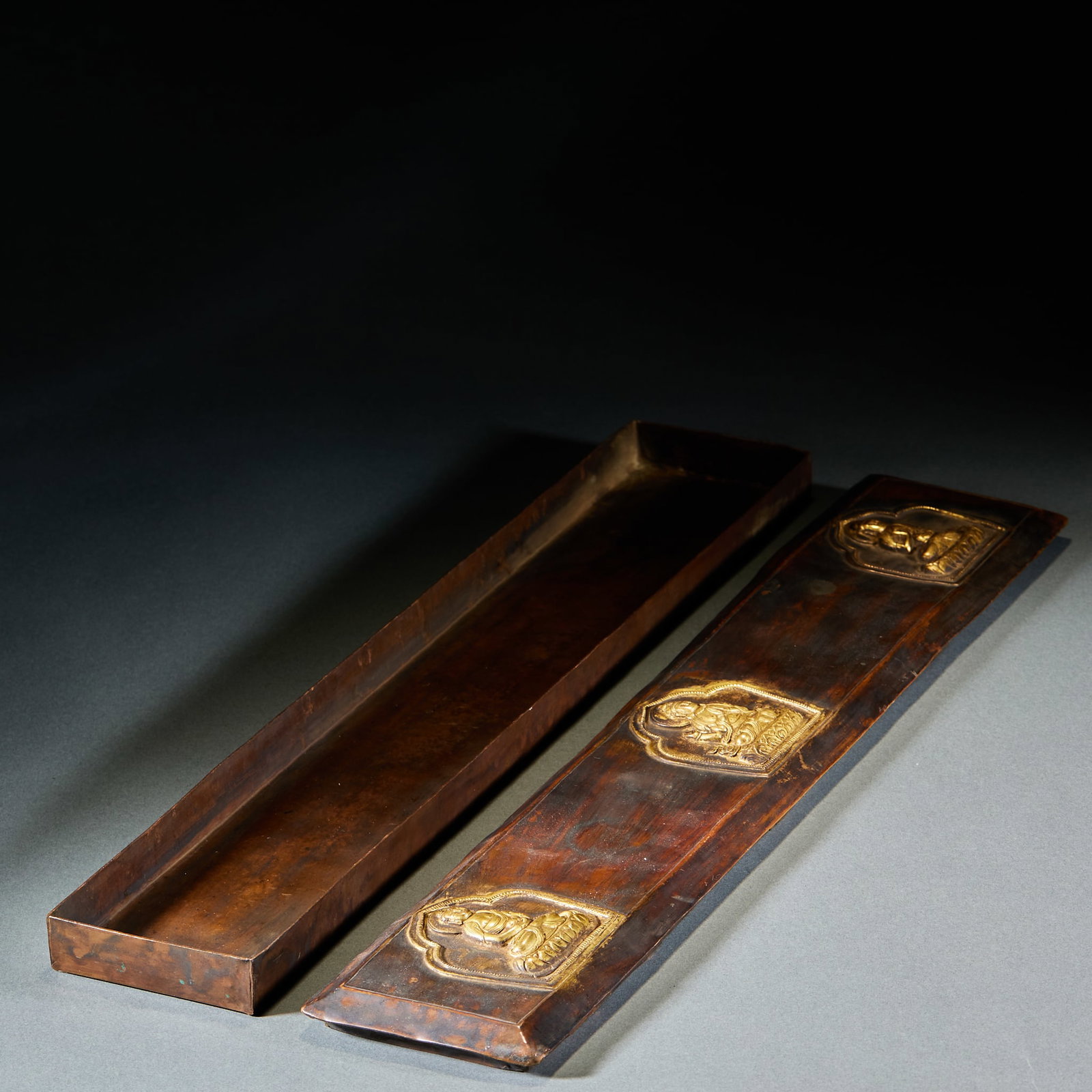Gilt Bronze Buddhist Scriptures in Sanskrit Folder Binding - 3