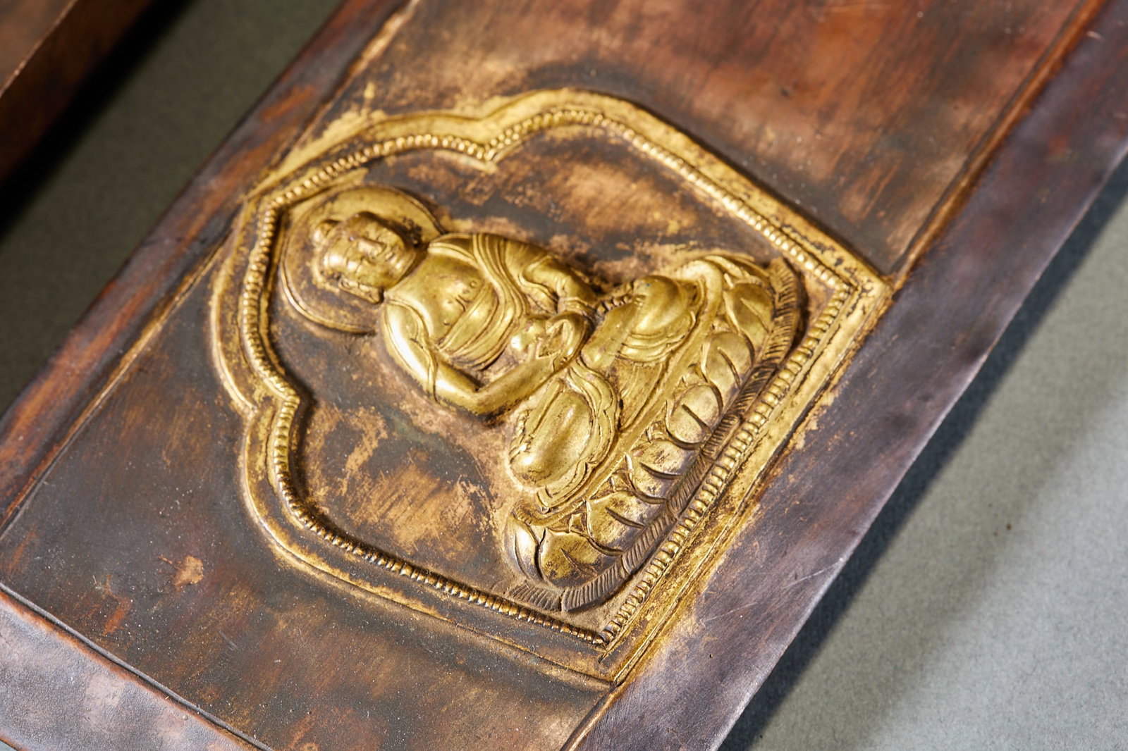 Gilt Bronze Buddhist Scriptures in Sanskrit Folder Binding - 4