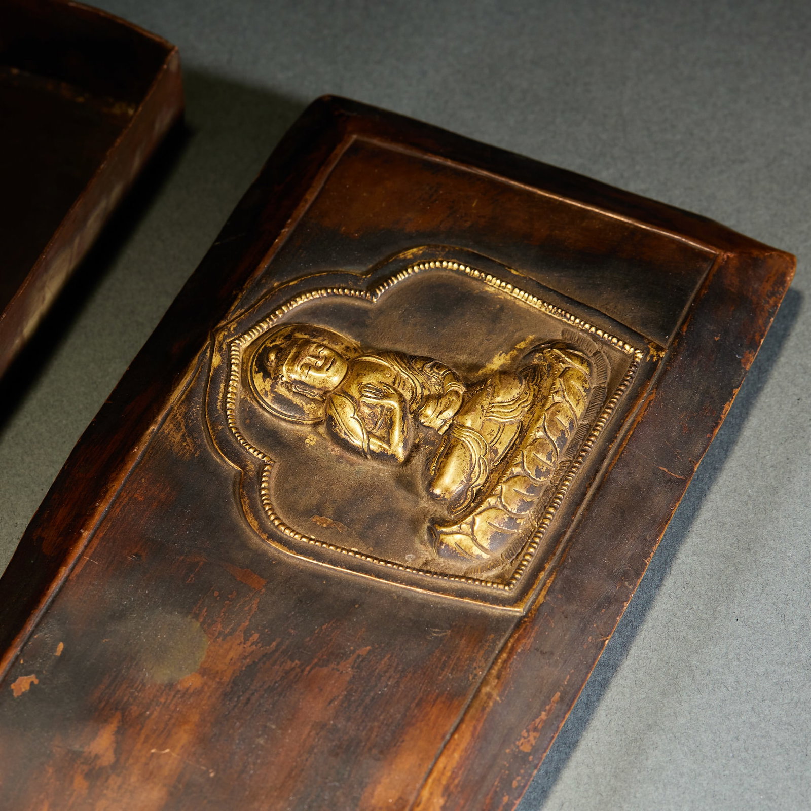 Gilt Bronze Buddhist Scriptures in Sanskrit Folder Binding - 6