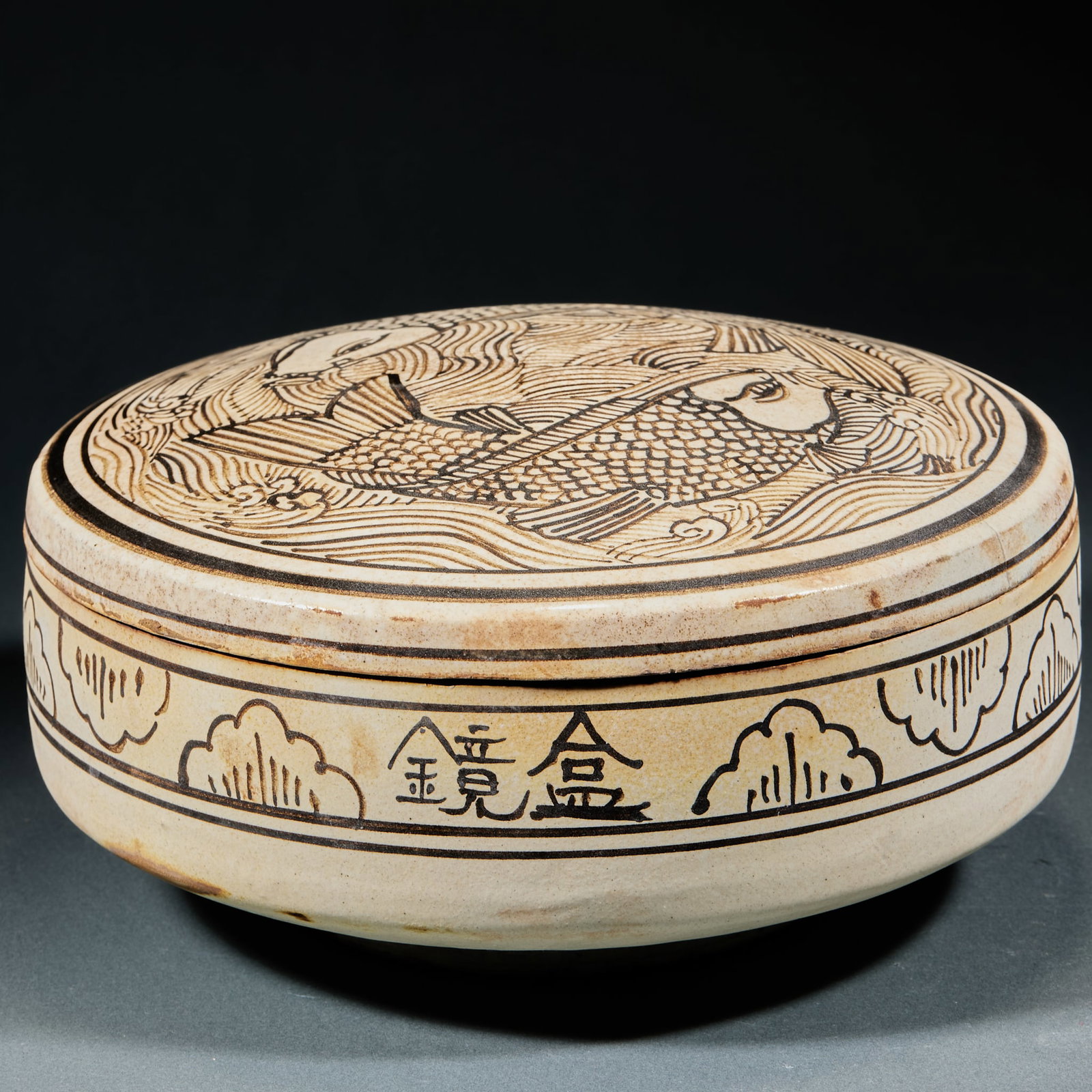 Dragon Pattern Bronze Mirror Box Set - 2