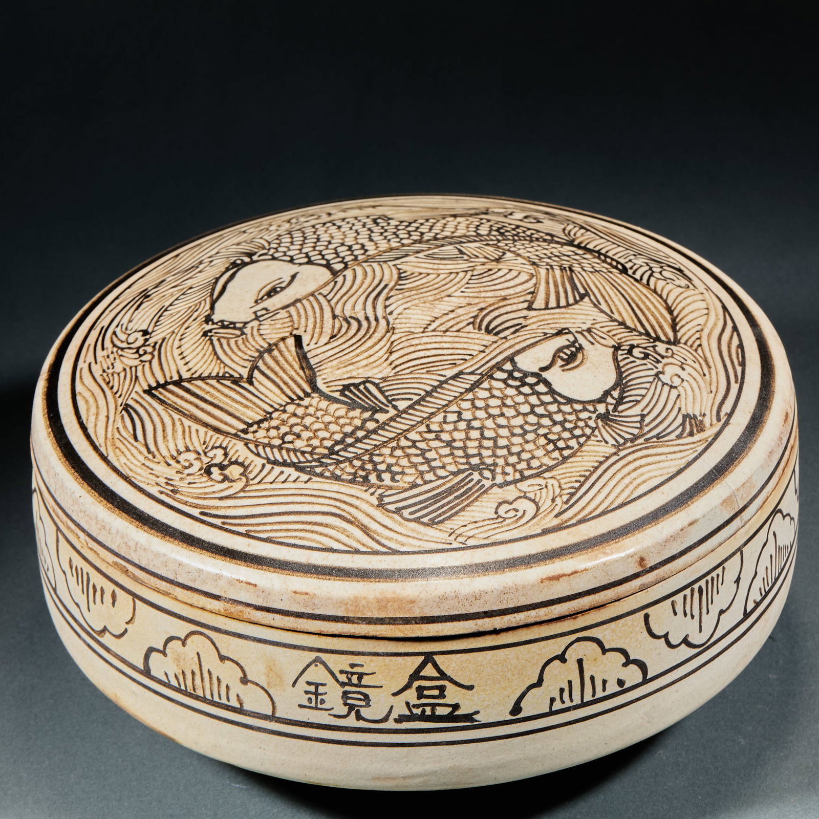 Dragon Pattern Bronze Mirror Box Set - 3