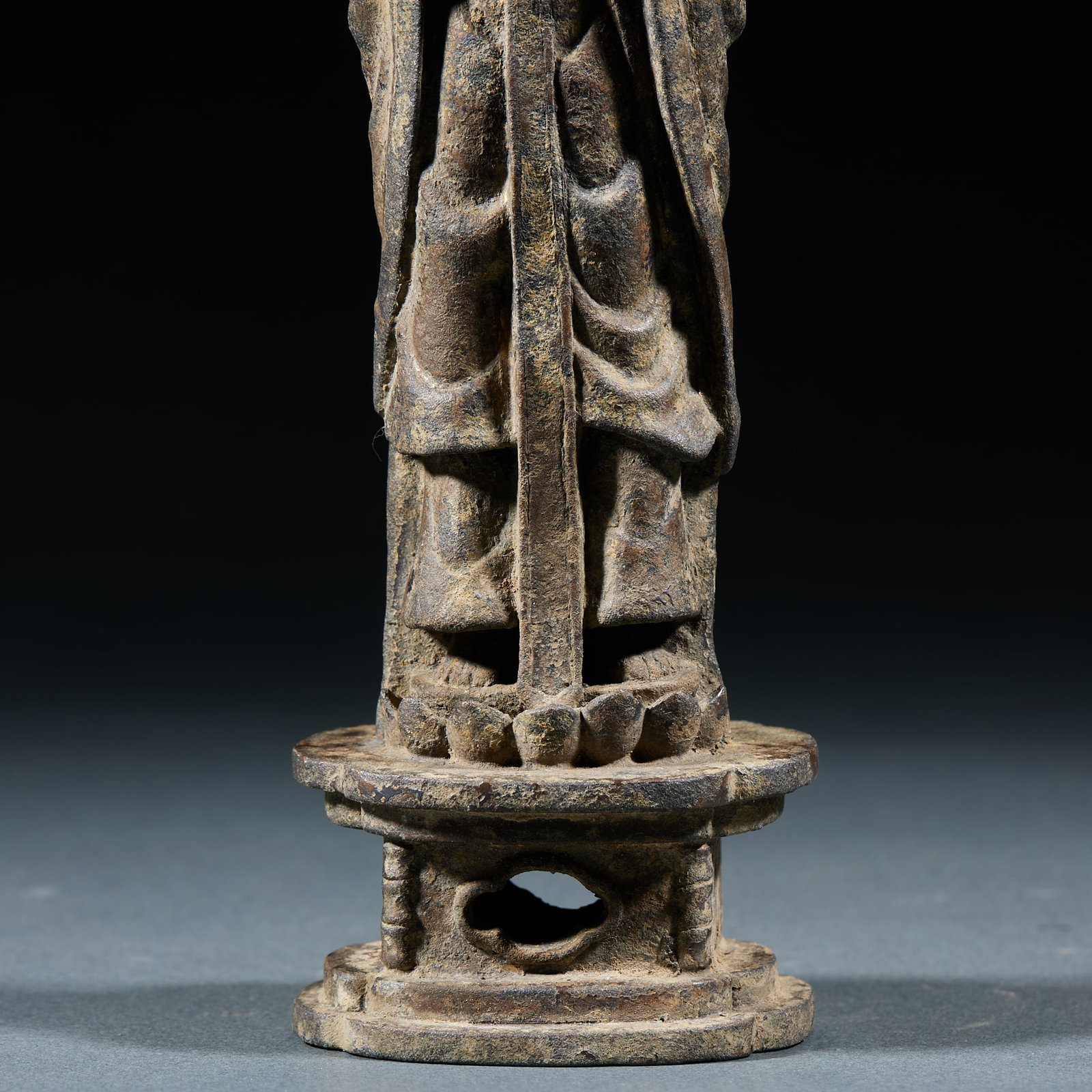 Bronze Standing Guanyin Statue - 4