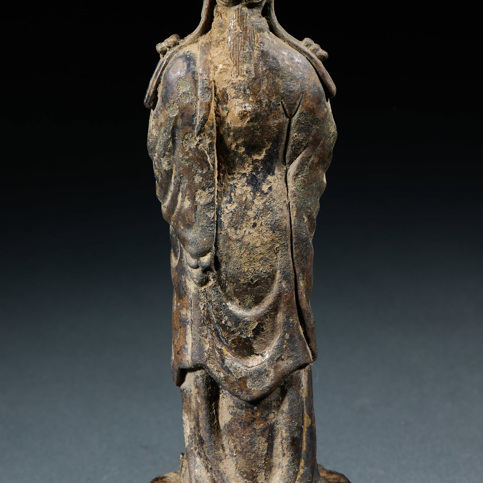 Bronze Standing Guanyin Statue - 8