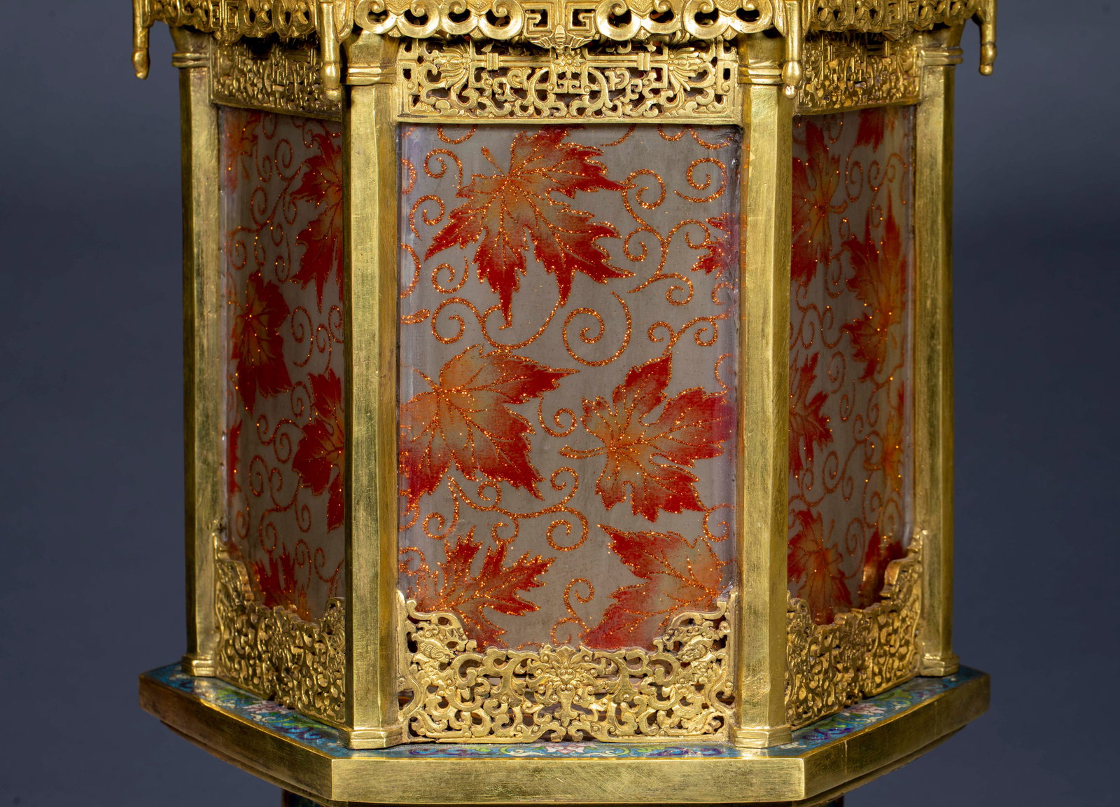 Cloisonné Palace Lanterns, A Pair - 6