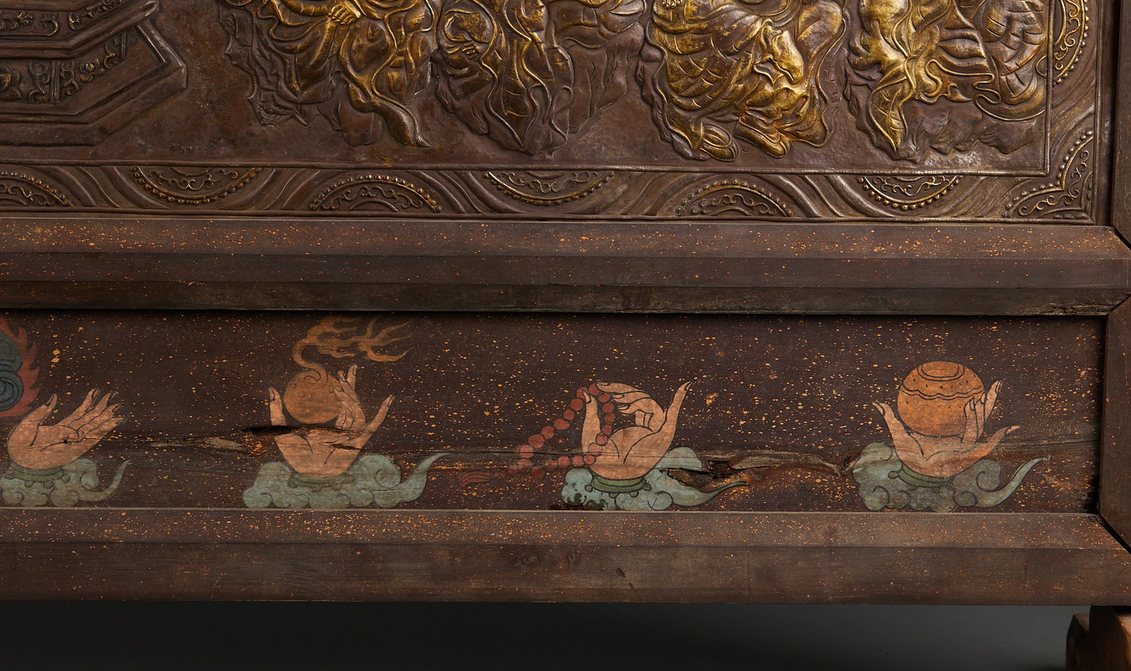 Silver Buddha Preaching Screen - 9