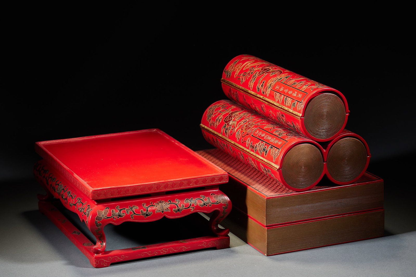 Qianlong Mark Lacquerware Bookshelf - 10