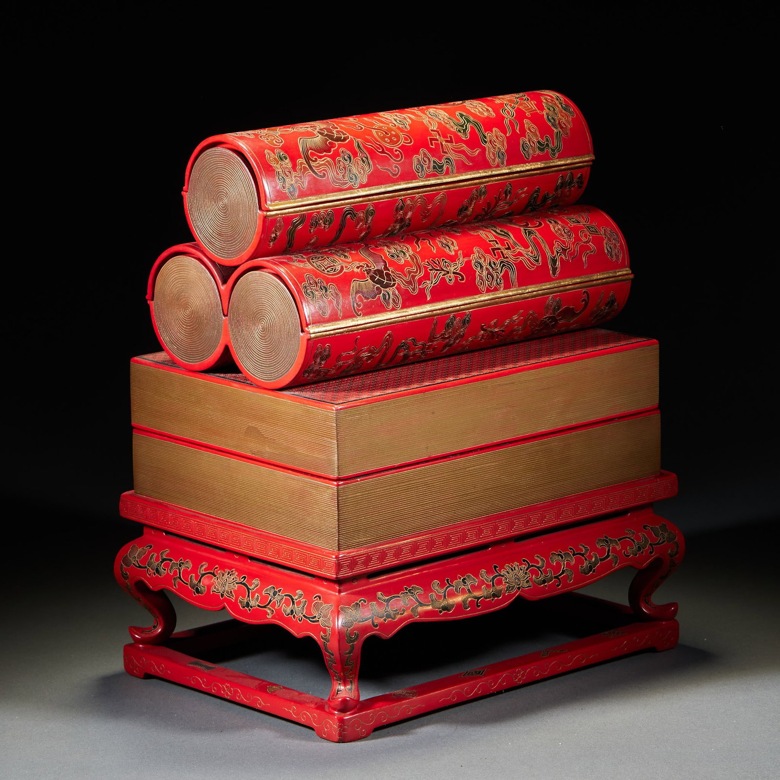 Qianlong Mark Lacquerware Bookshelf - 7