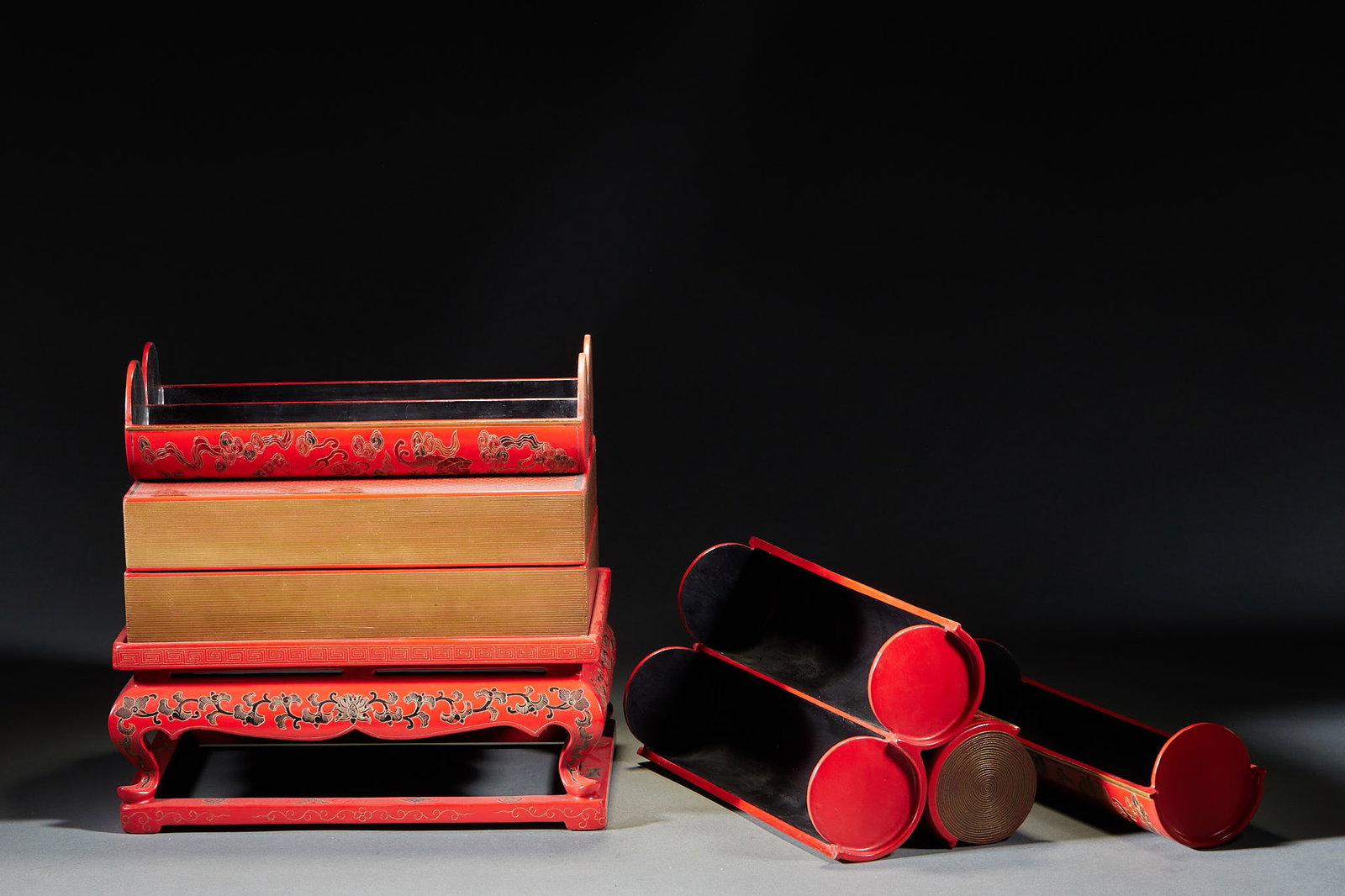 Qianlong Mark Lacquerware Bookshelf - 8