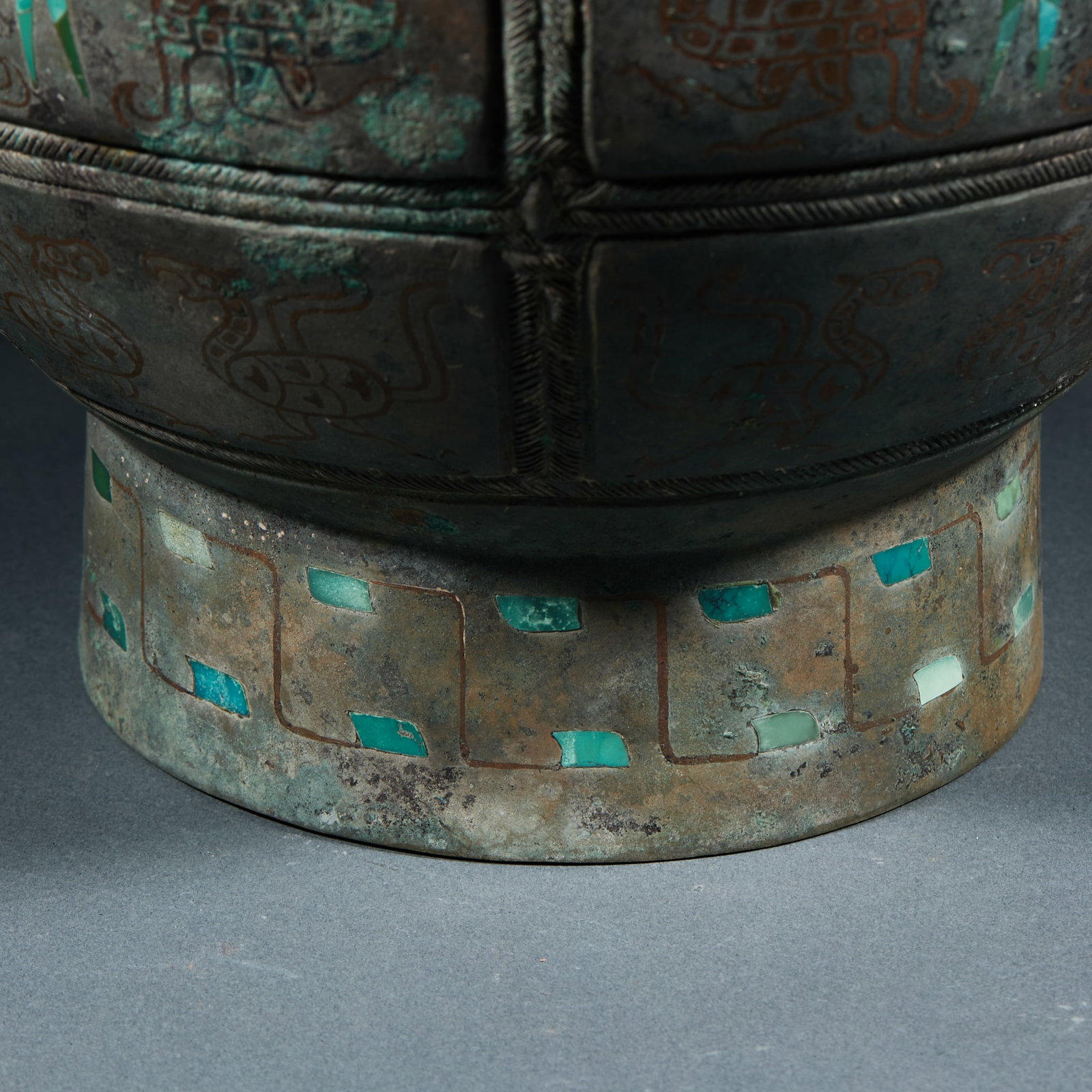 Pre-Ming Bronze Cover Jar - 3