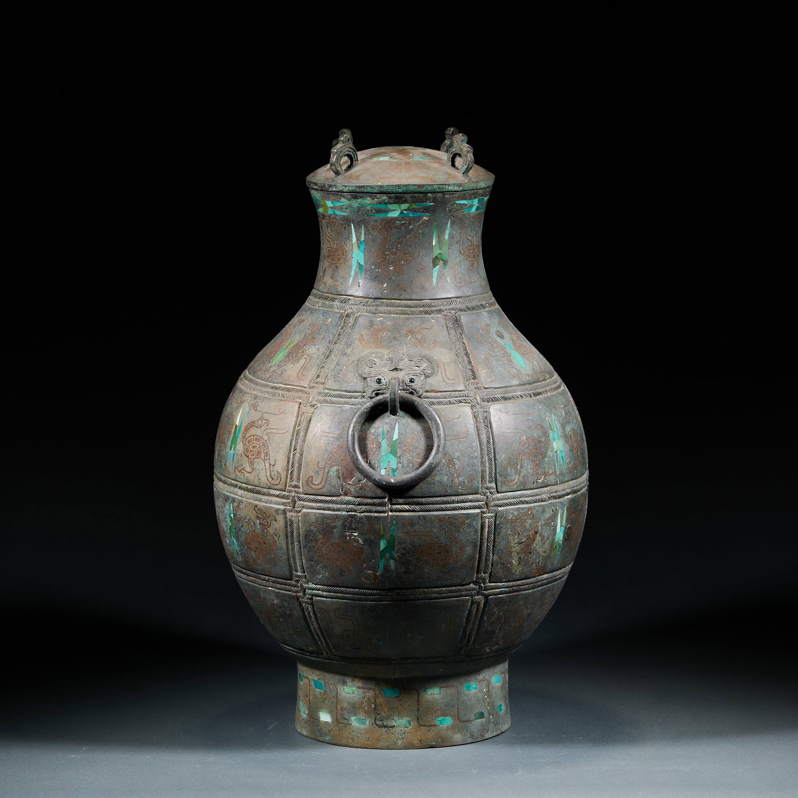 Pre-Ming Bronze Cover Jar - 6