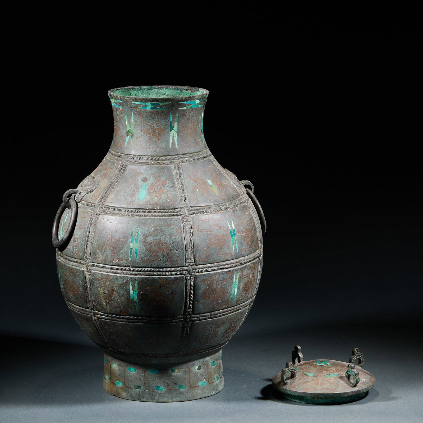 Pre-Ming Bronze Cover Jar - 8