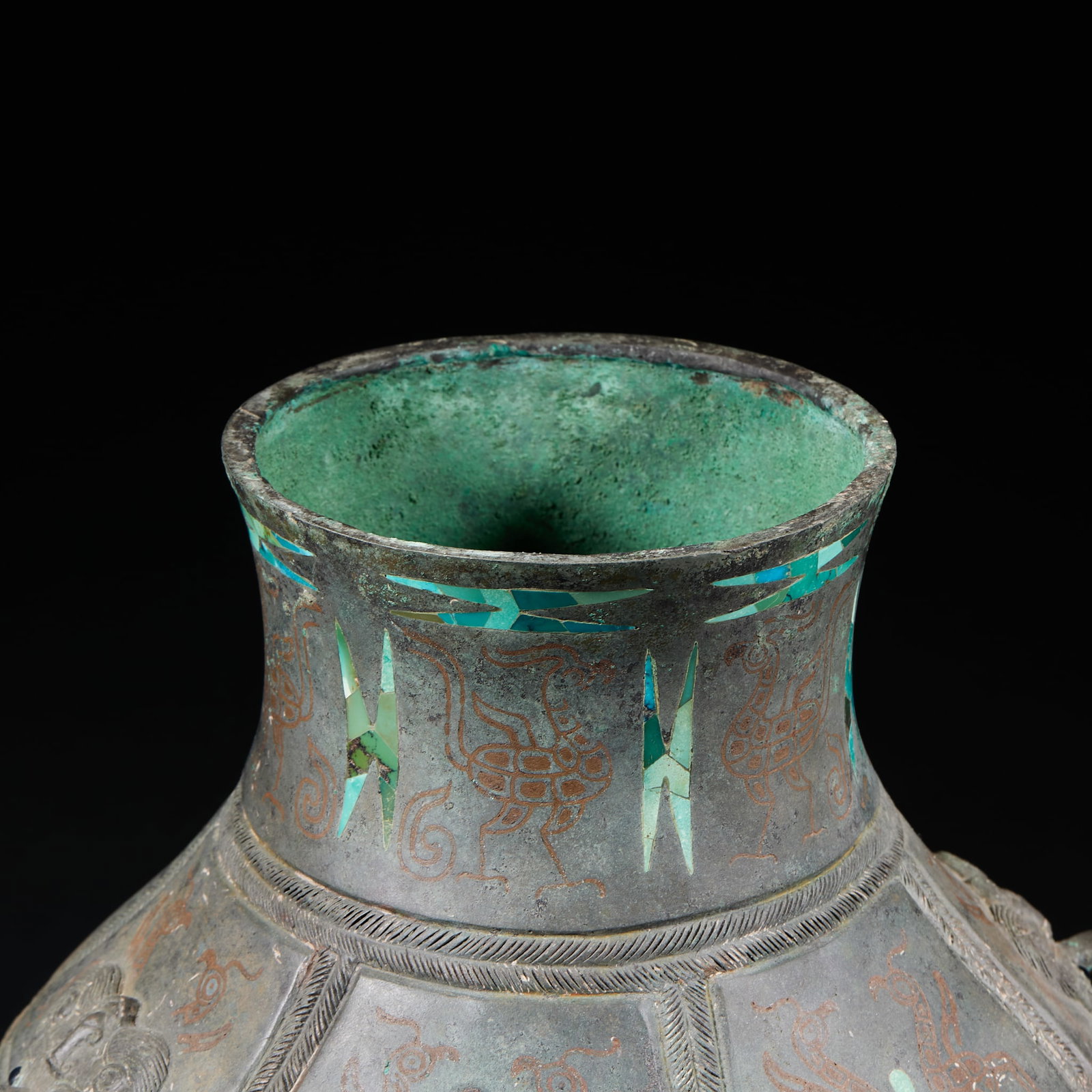 Pre-Ming Bronze Cover Jar - 9