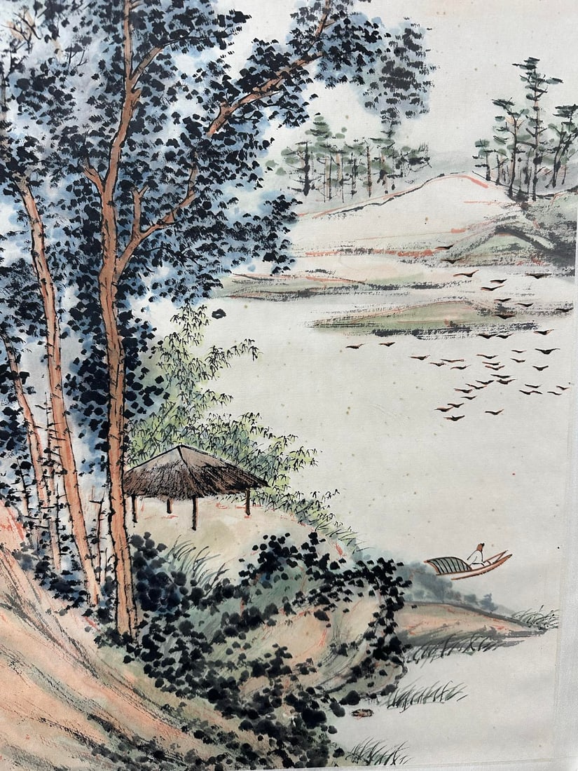 Qi Gong Landscape Central Scroll - 7