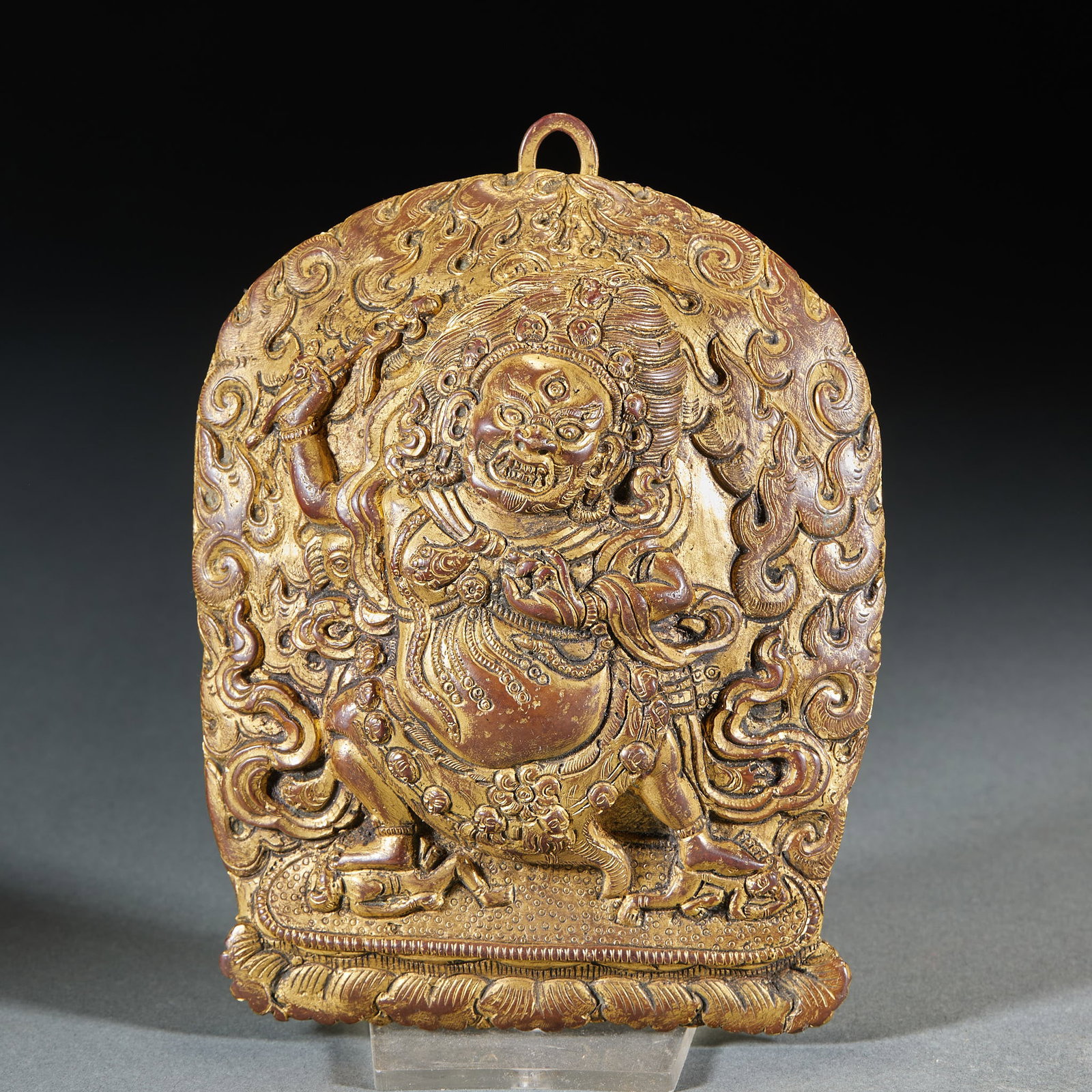 Gilt Bronze Dharma Protector Plaque Set - 2