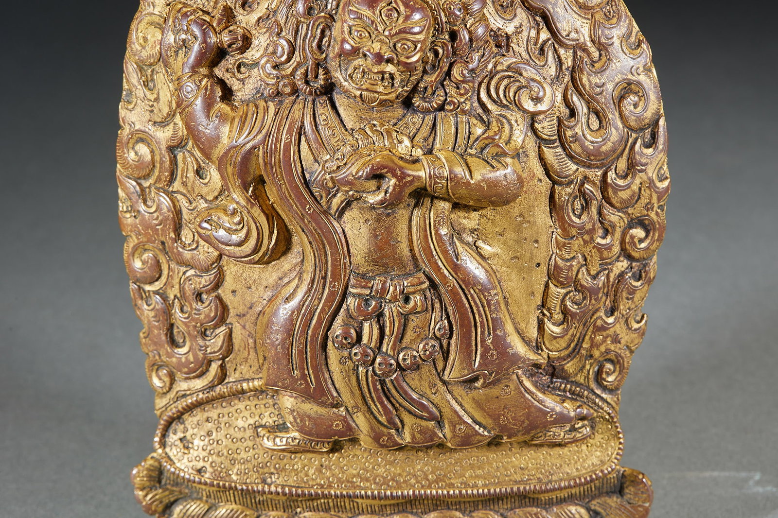 Gilt Bronze Dharma Protector Plaque Set - 7