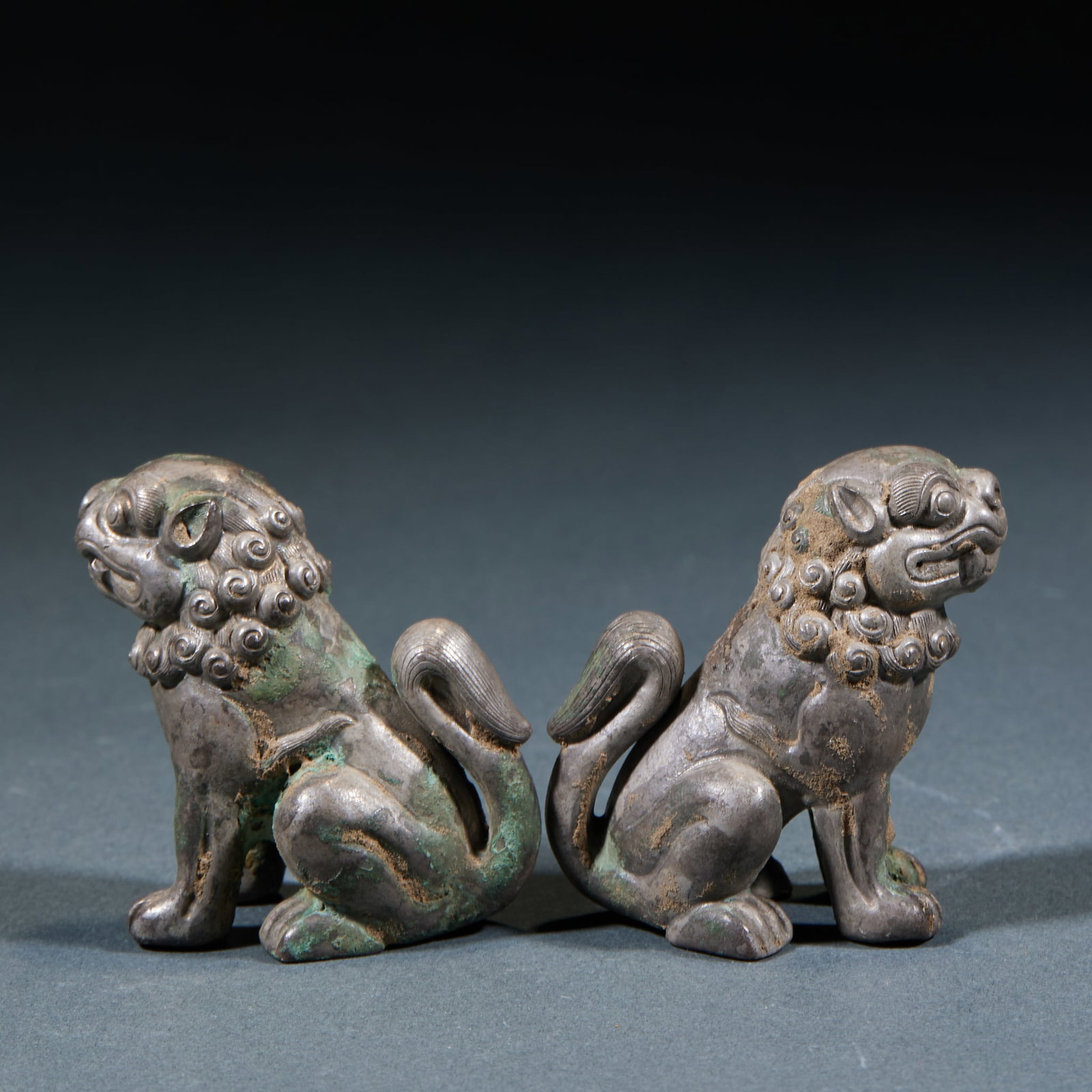 Pure Silver Lions, A Pair - 4