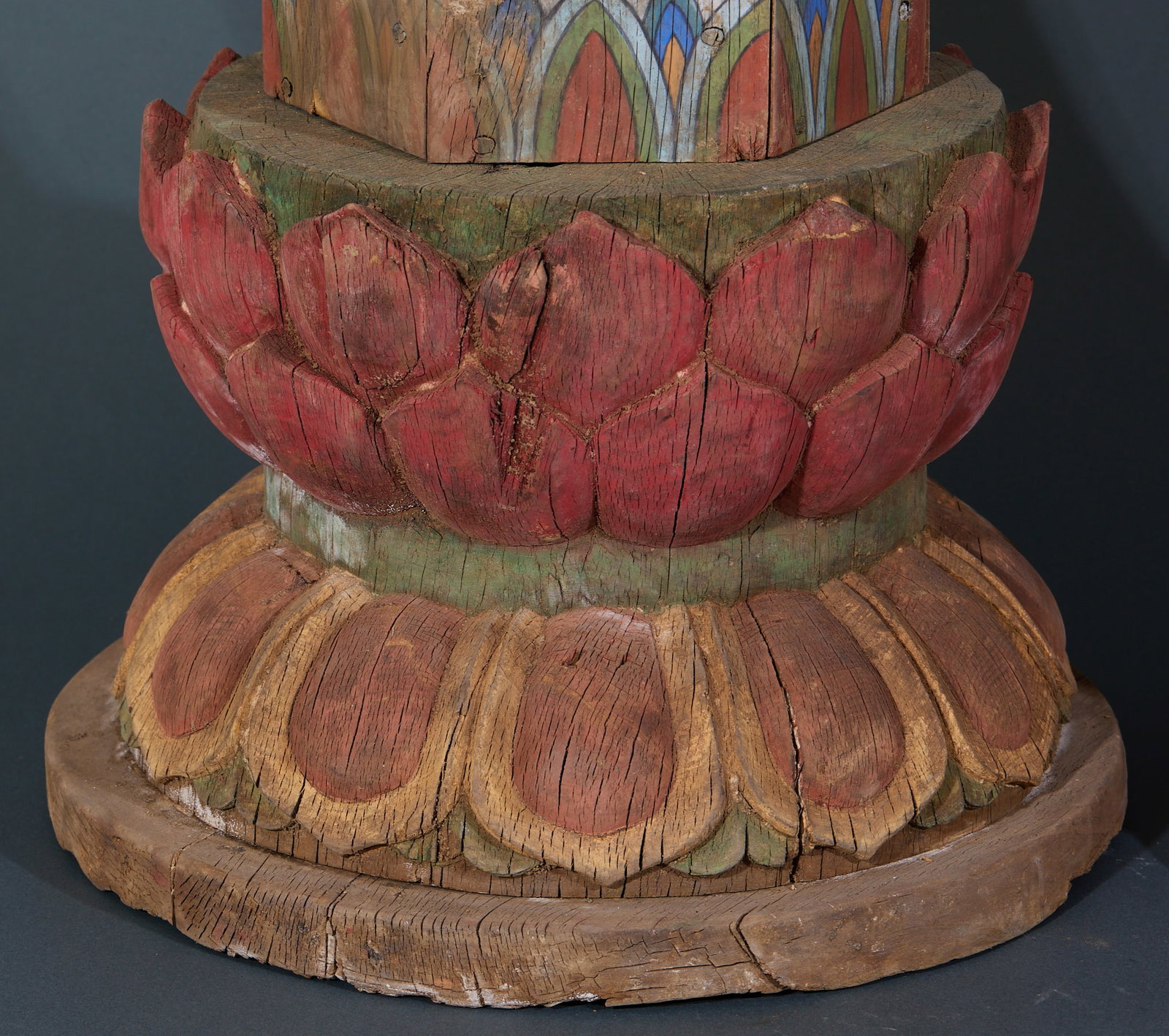 Cypress Wood Scripture Pagodas, A Pair - 6
