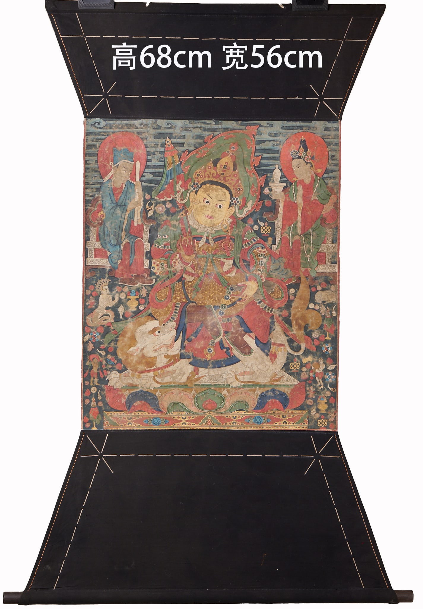 Tibetan Buddhism Vaishravana Thangka (1 of 8)