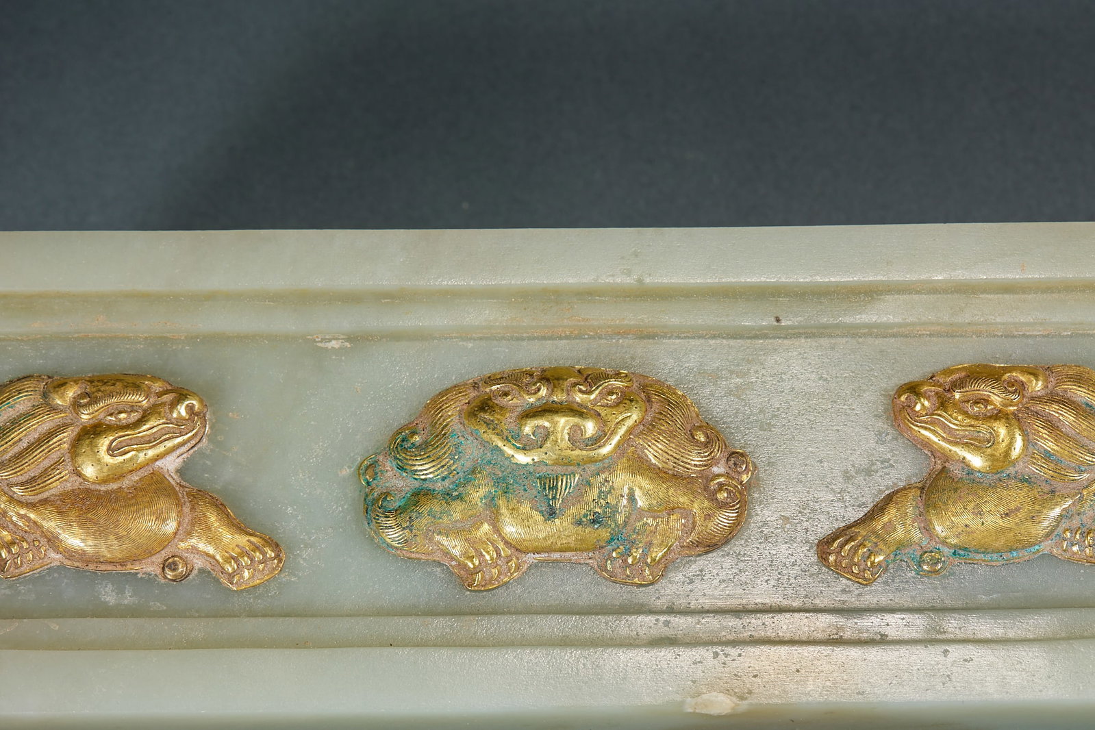 Gilt Silver Jade Wrapped Reclining Buddha, with Internal Scripture - 8