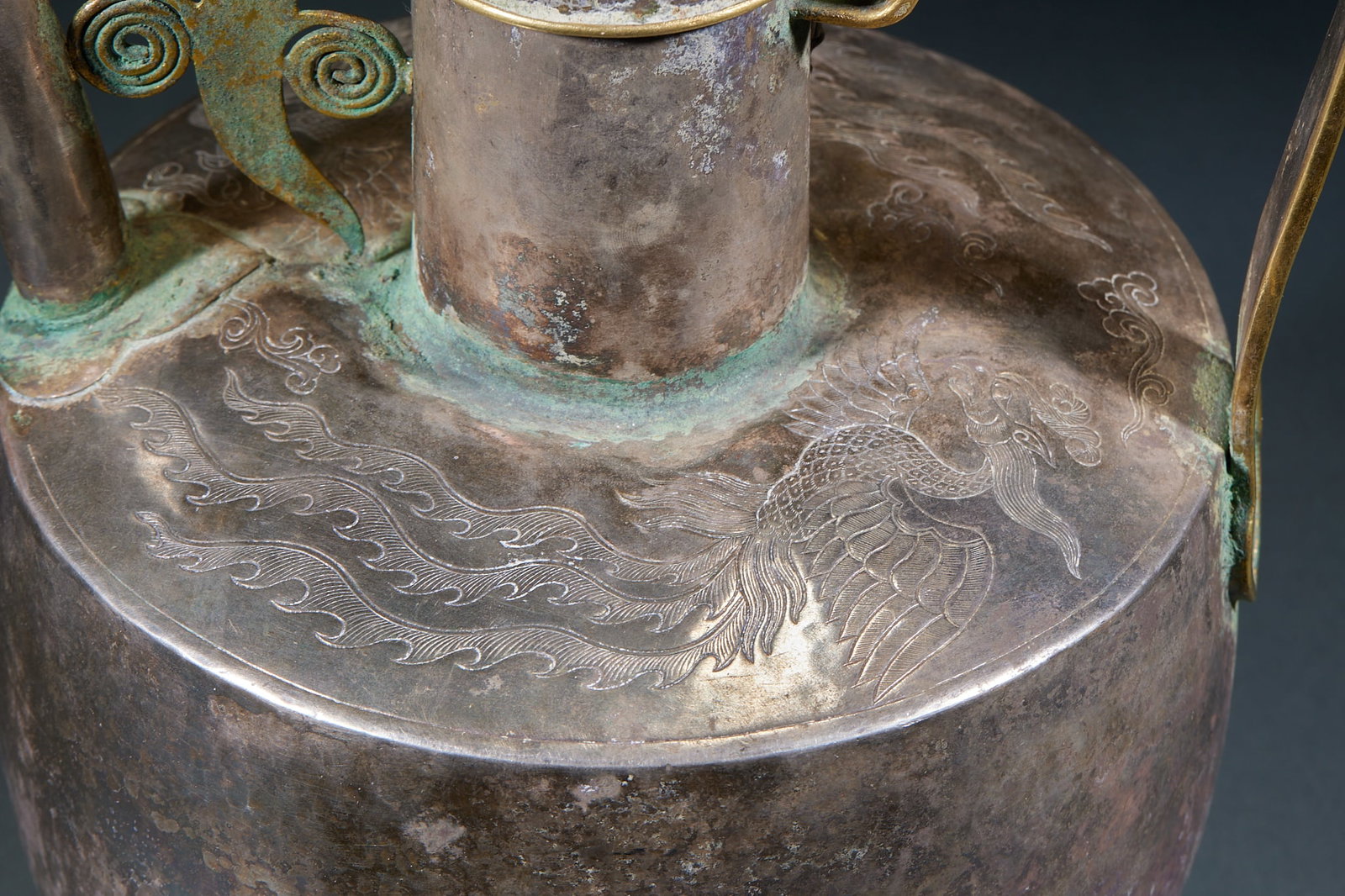 Gilt Silver Phoenix Pattern Wine Warmer - 12