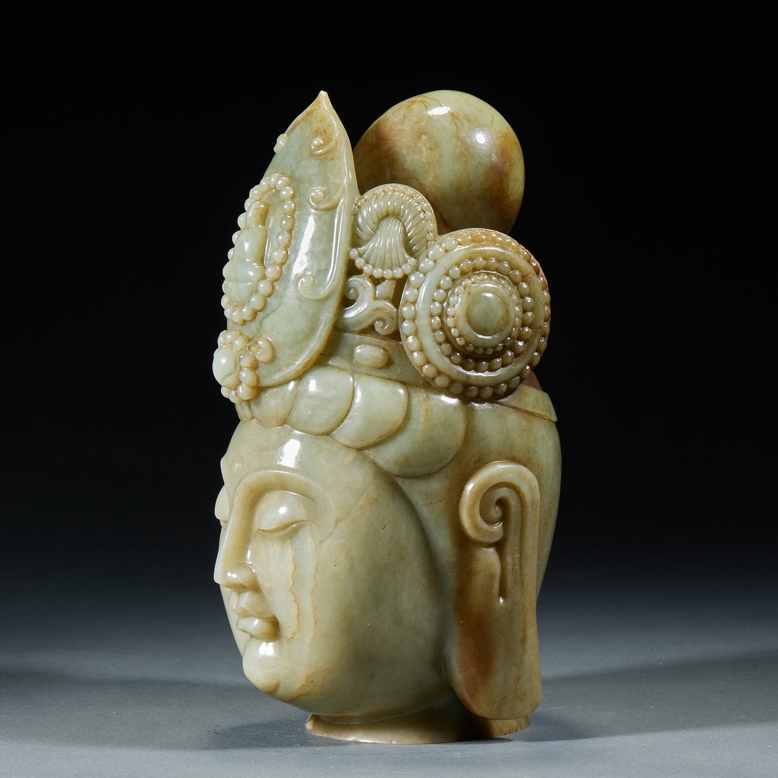 Hetian Jade Guanyin Head - 4