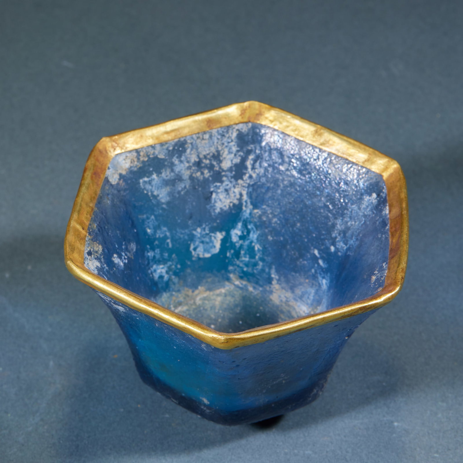 Gilt Silver Colored Glaze Phoenix Cup - 5