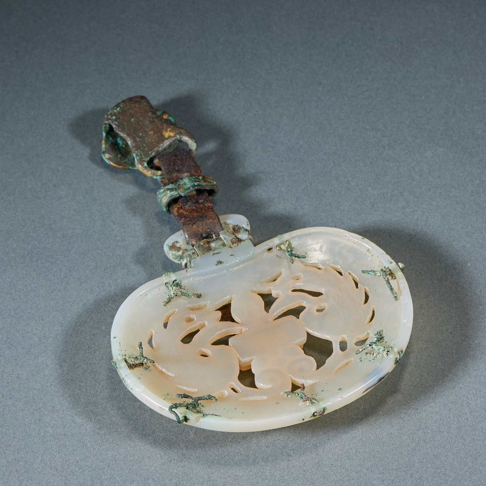 Agate Double Phoenix Pendant - 4