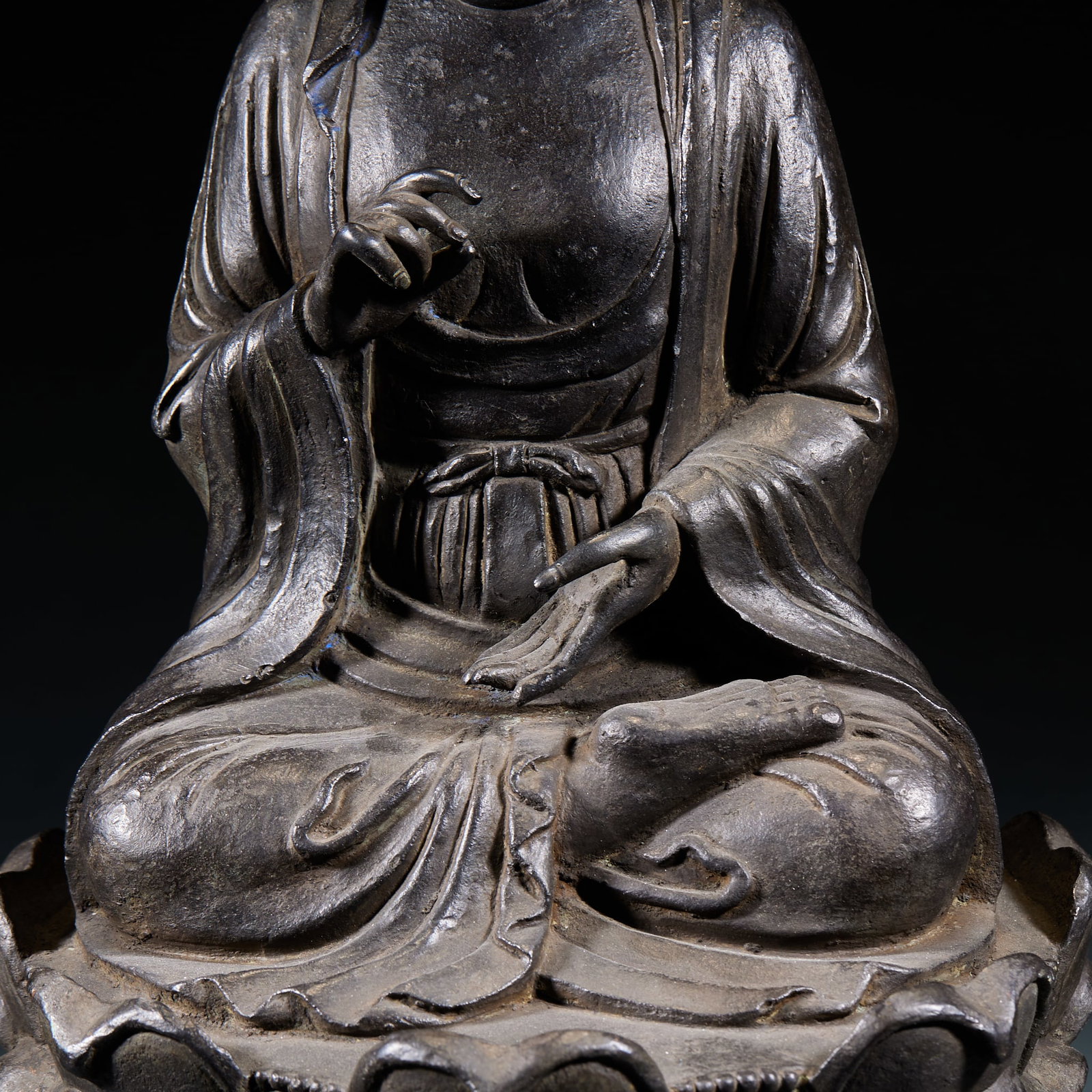 Bronze Seated Sakyamuni Statue - 3