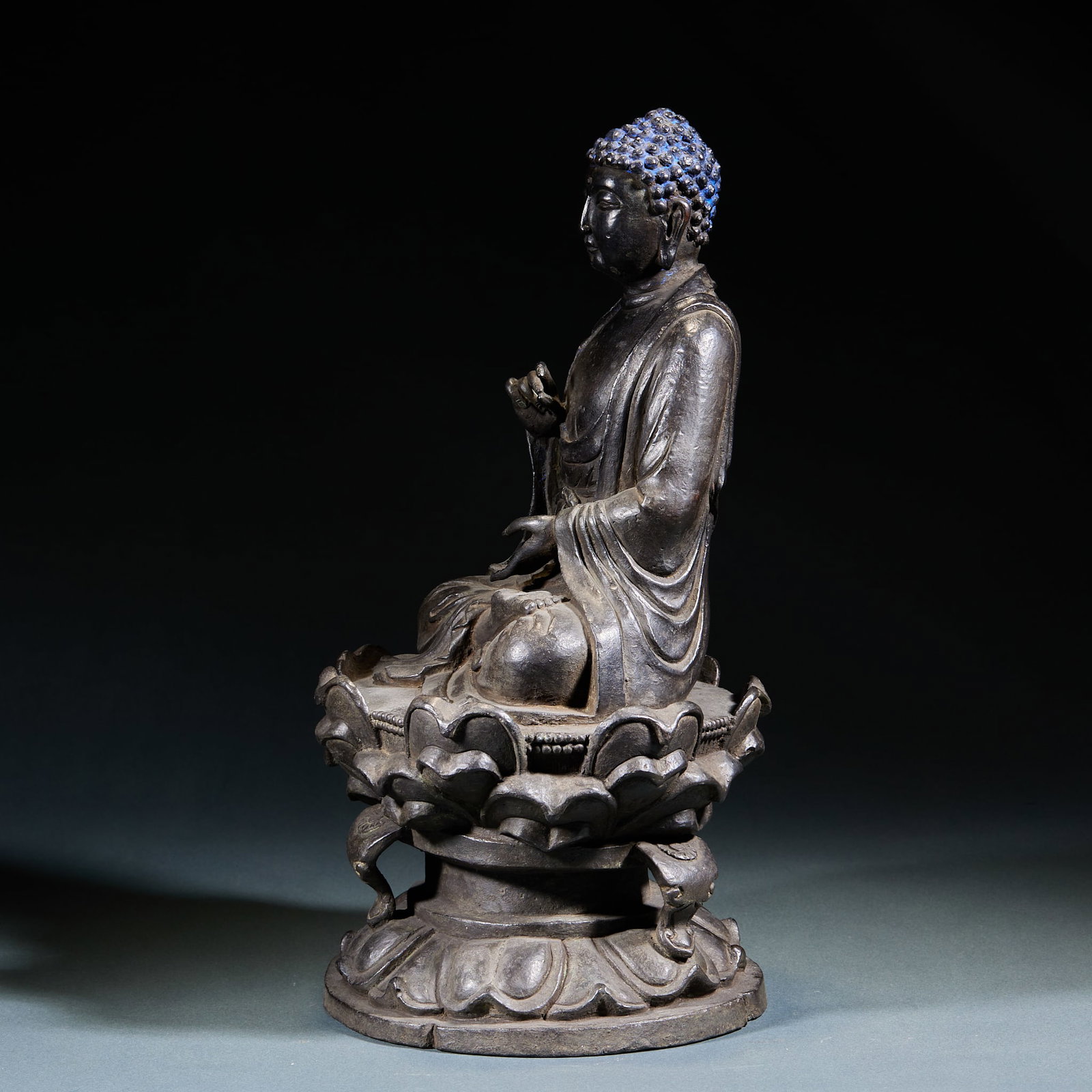 Bronze Seated Sakyamuni Statue - 5
