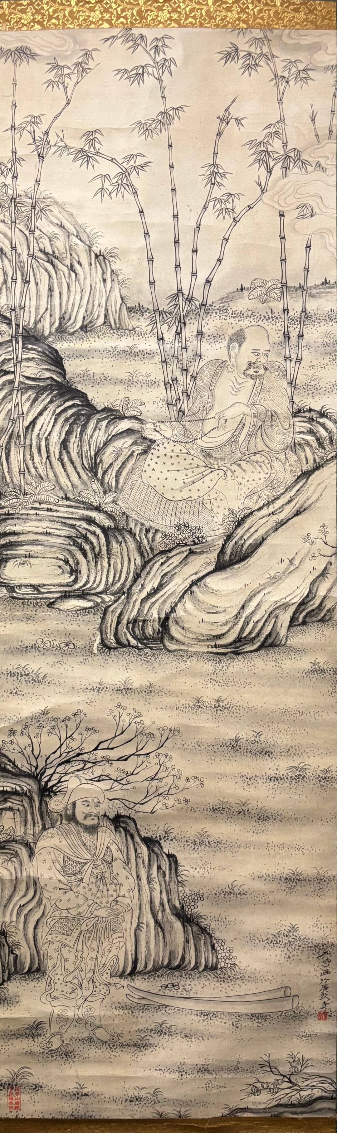 Shi Tao Arhat Vertical Scroll - 2
