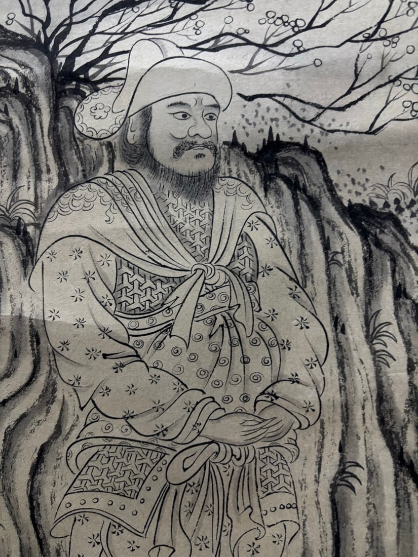Shi Tao Arhat Vertical Scroll - 6