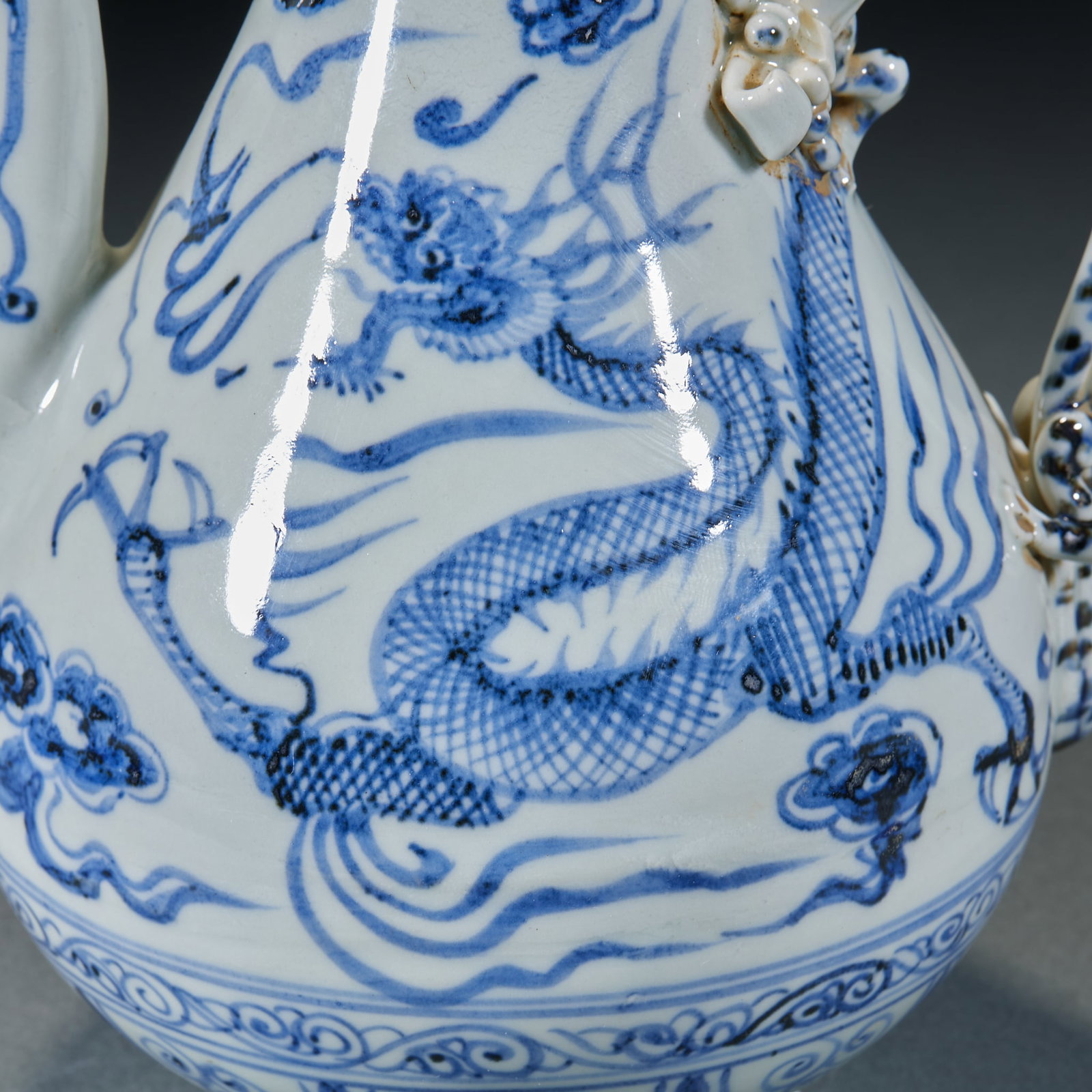 Yuan Dynasty Dragon Pattern Ewer - 2