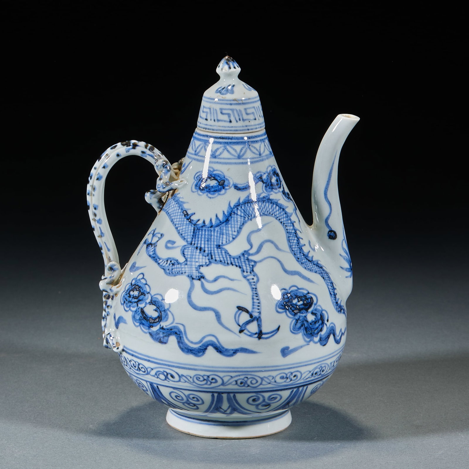 Yuan Dynasty Dragon Pattern Ewer - 6