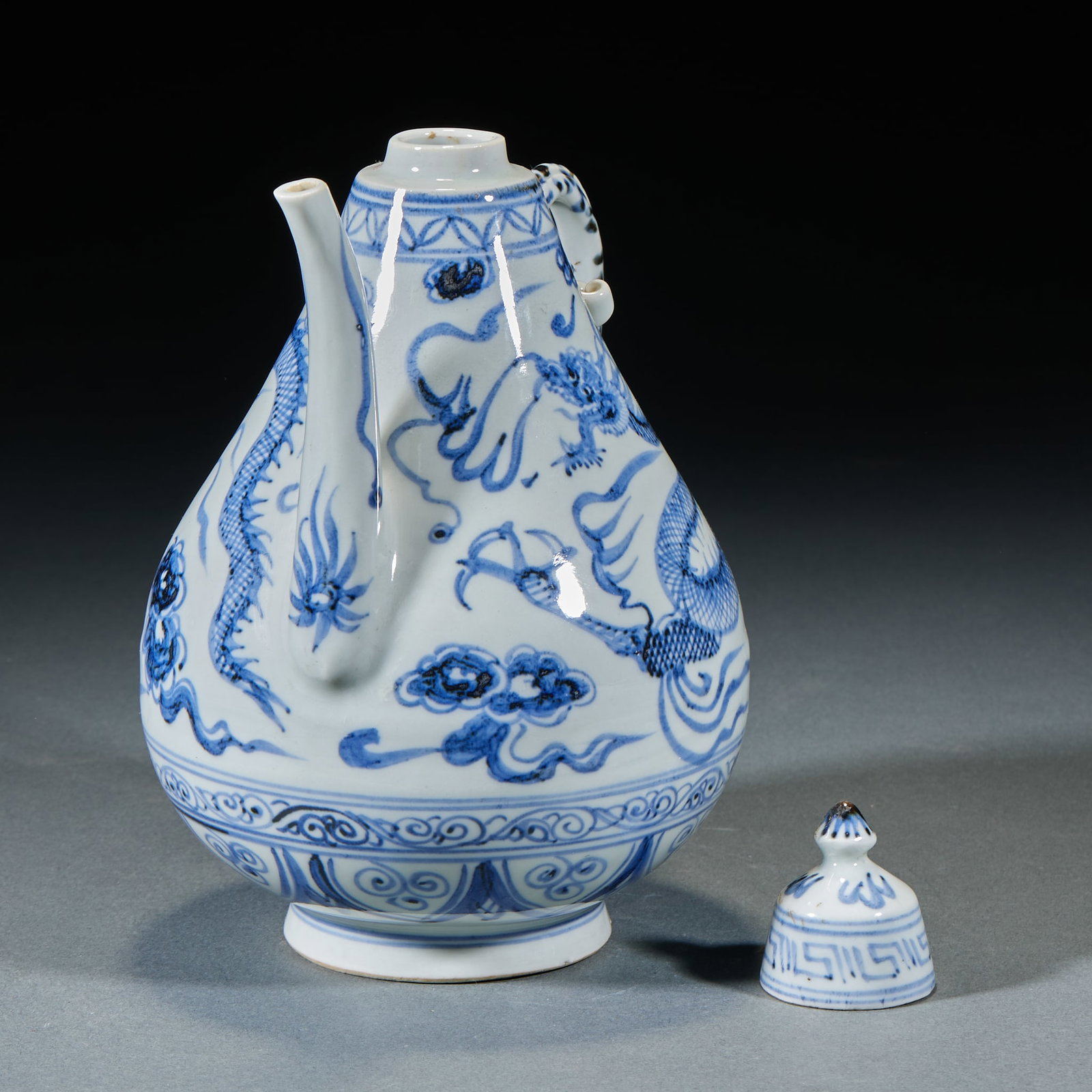 Yuan Dynasty Dragon Pattern Ewer - 7