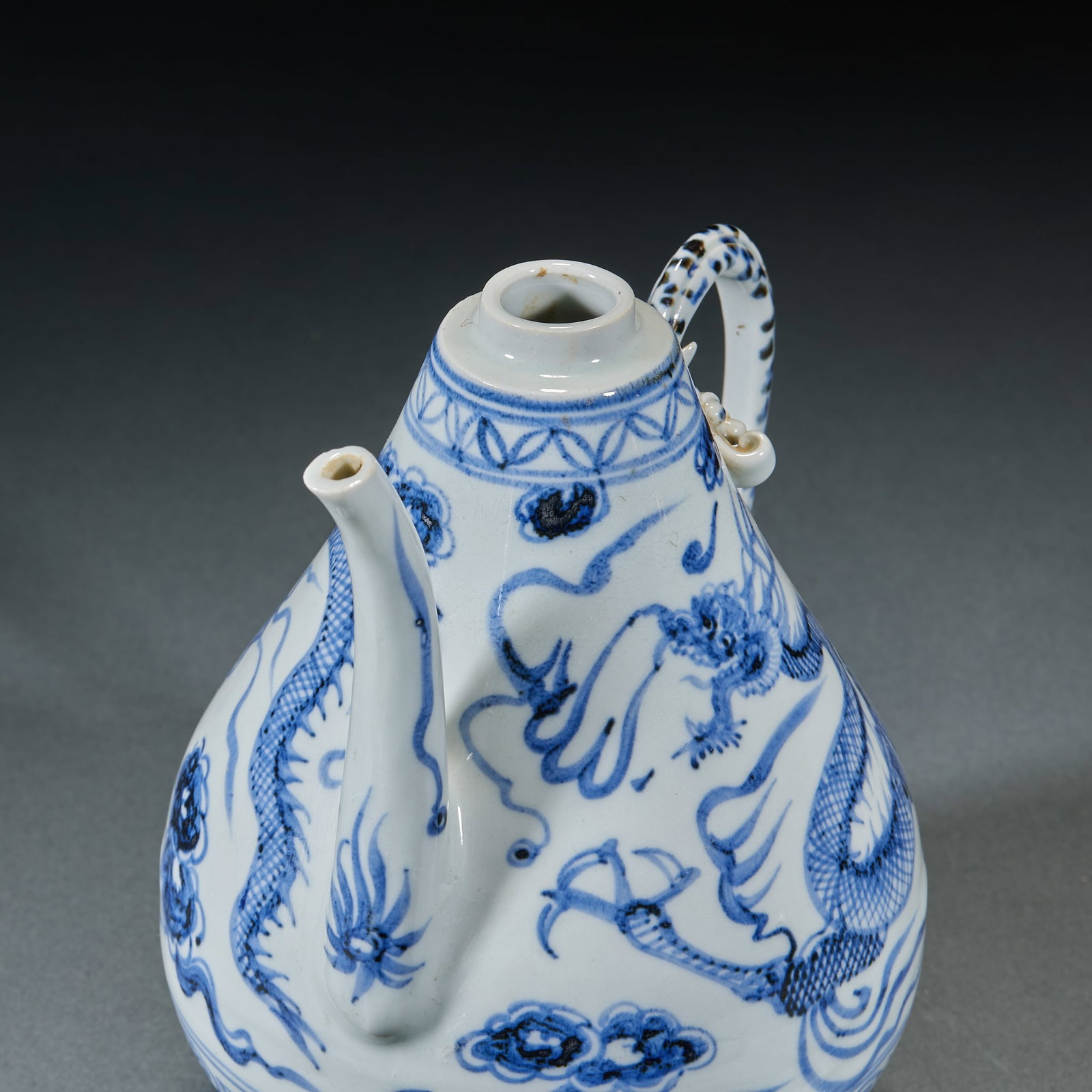 Yuan Dynasty Dragon Pattern Ewer - 8