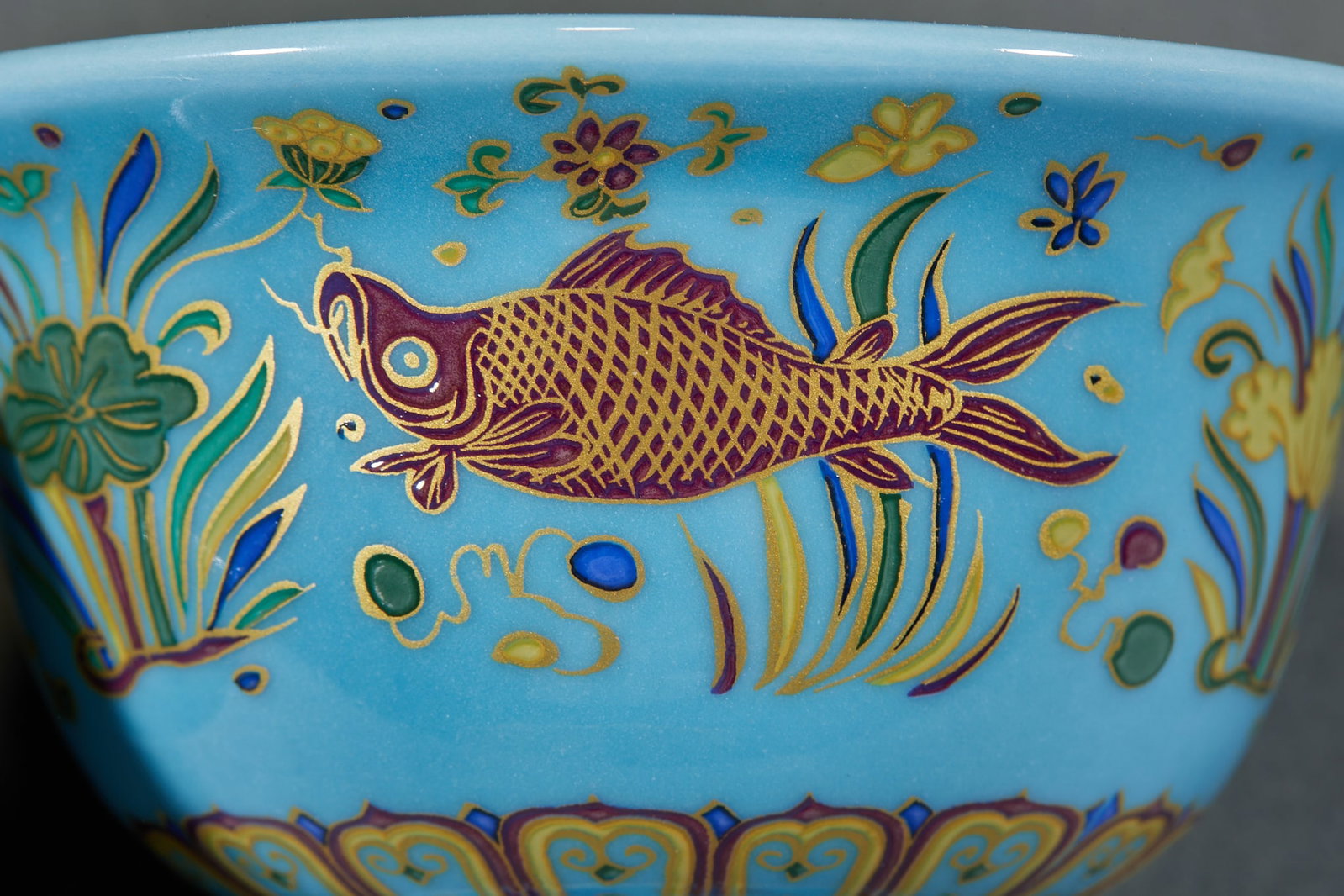 Ming Fahua Fish Pattern Hand Cup - 5
