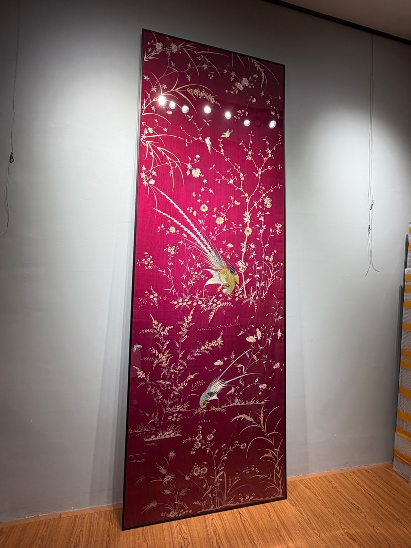Large Fine Cantonese Embroidery Splendid Future - 7