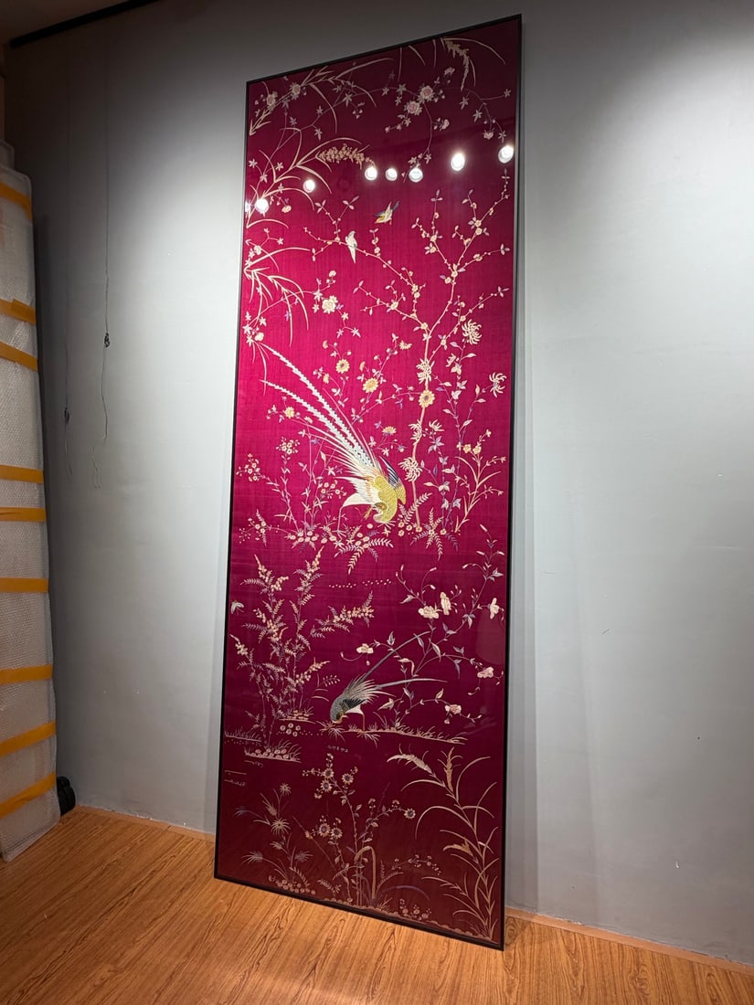 Large Fine Cantonese Embroidery Splendid Future - 8
