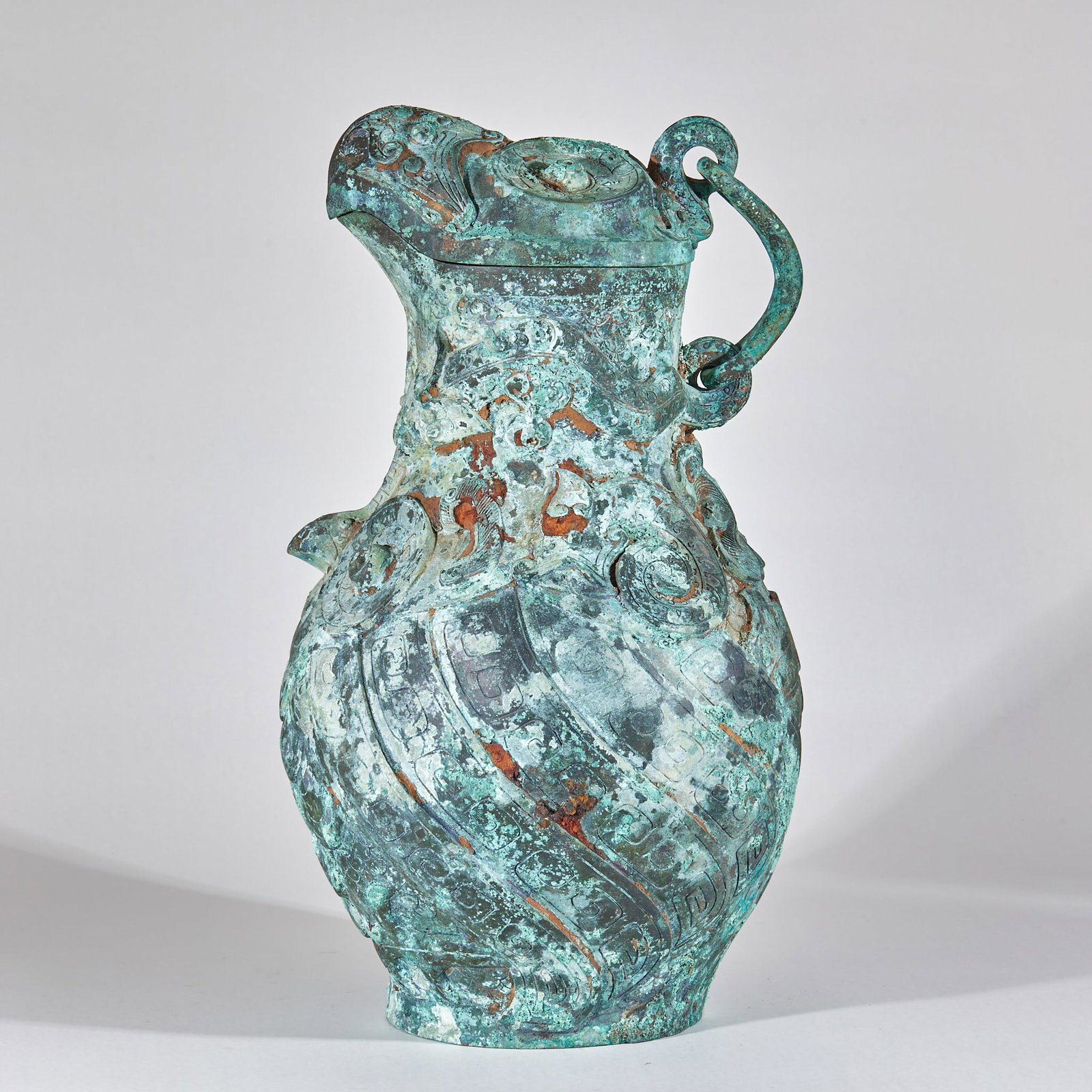 Warring States Dragon Pattern Bird-Shaped Bronze Pot (1 of 11)