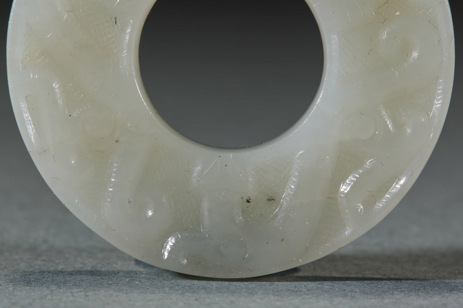 Chilong Pattern Jade Bi Disc - 3