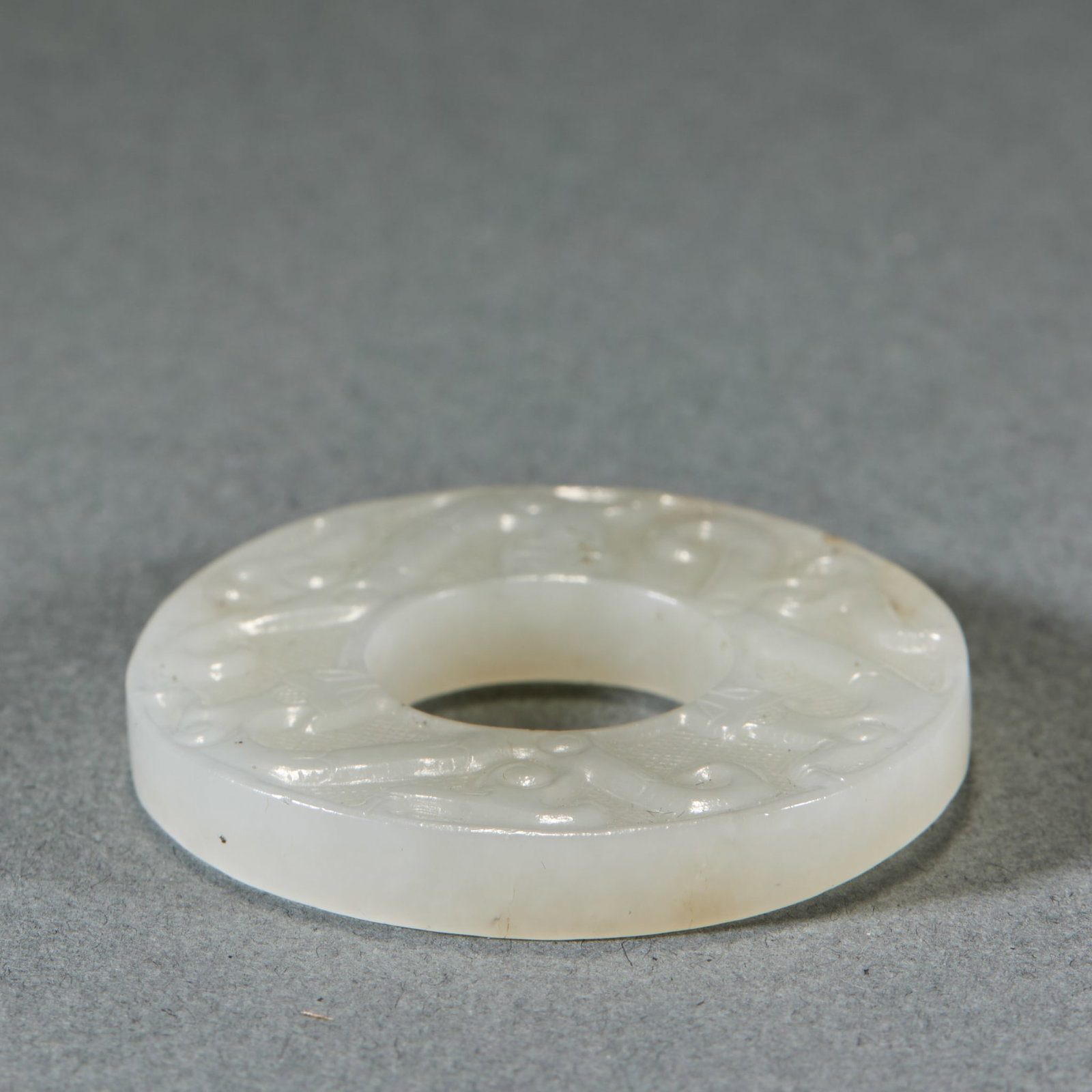 Chilong Pattern Jade Bi Disc - 6
