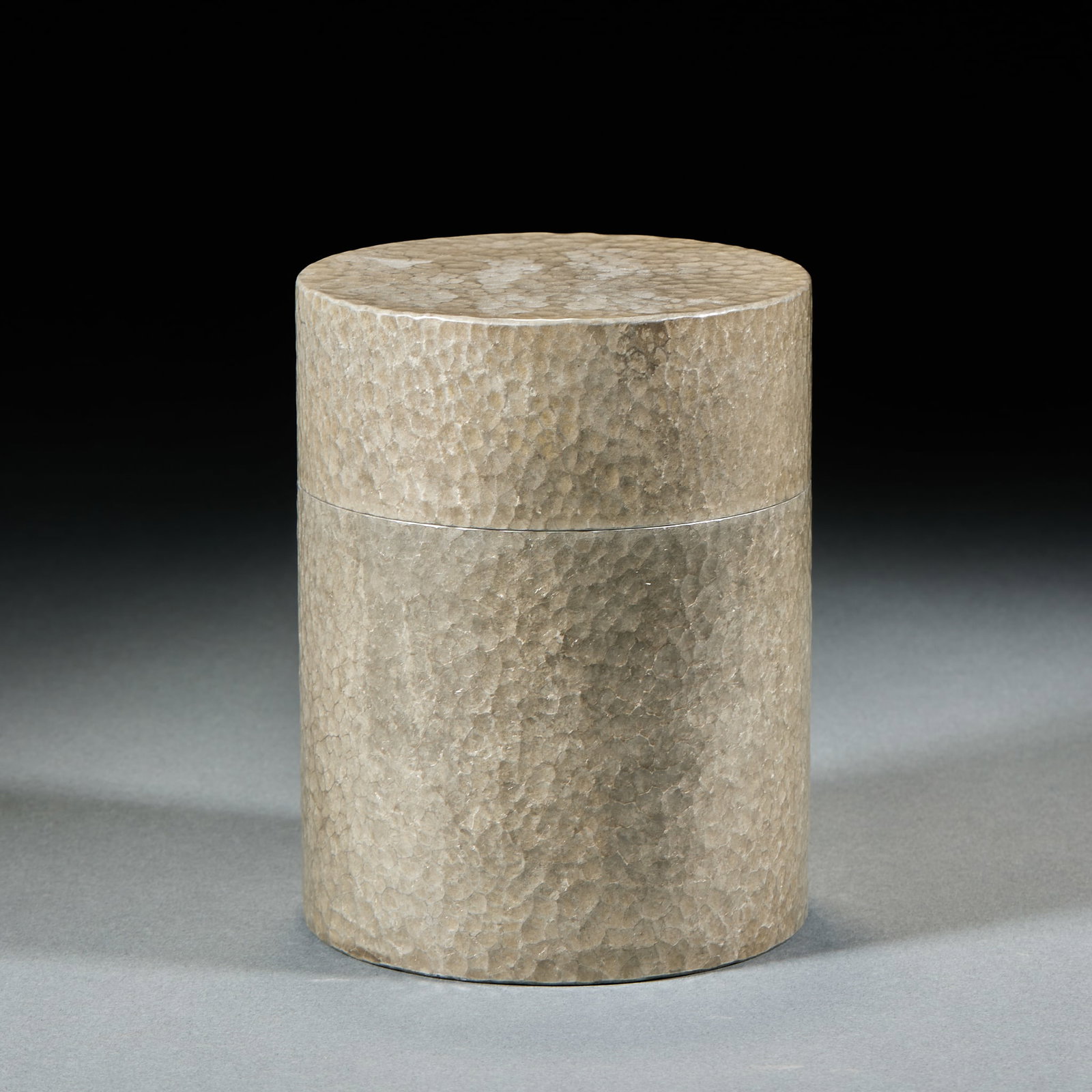 Hammered Texture Tin Tea Caddy - 2