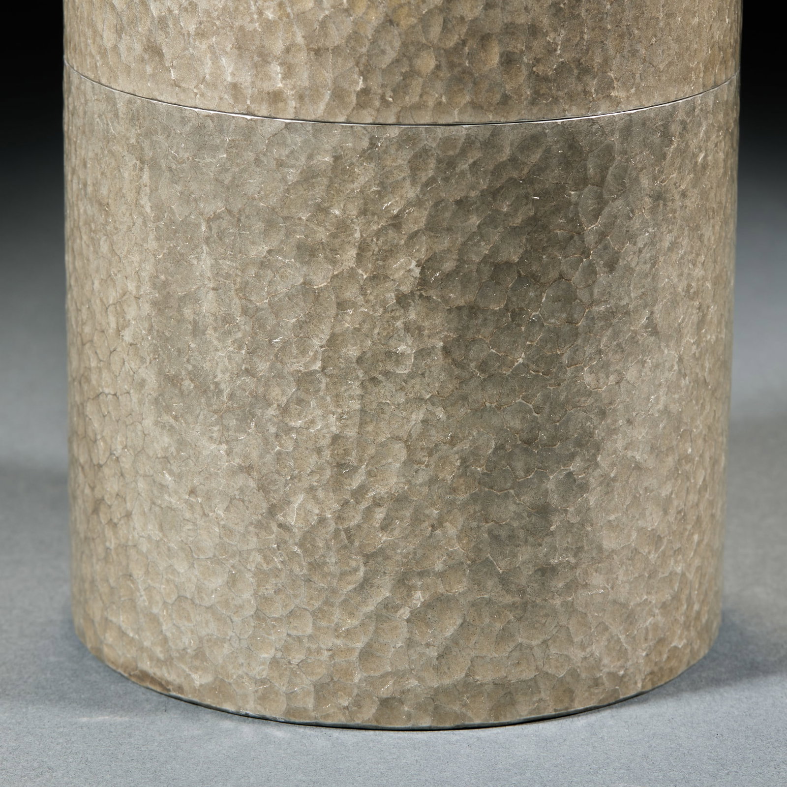 Hammered Texture Tin Tea Caddy - 3