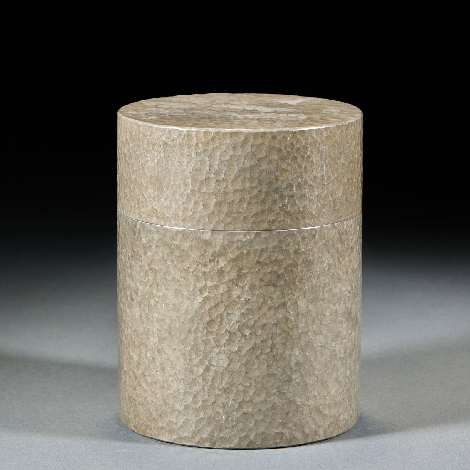 Hammered Texture Tin Tea Caddy - 4