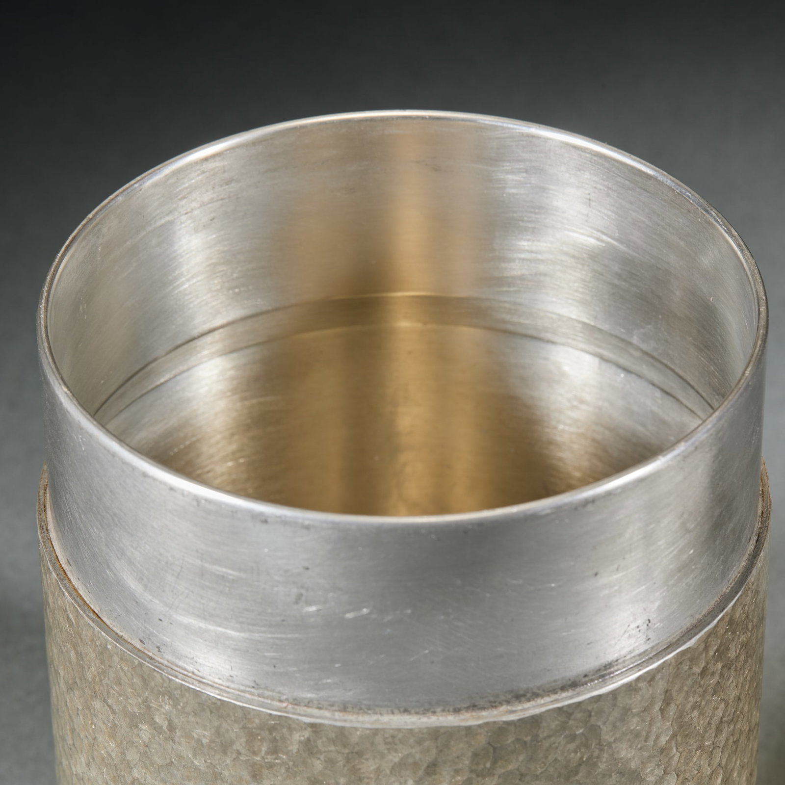 Hammered Texture Tin Tea Caddy - 6
