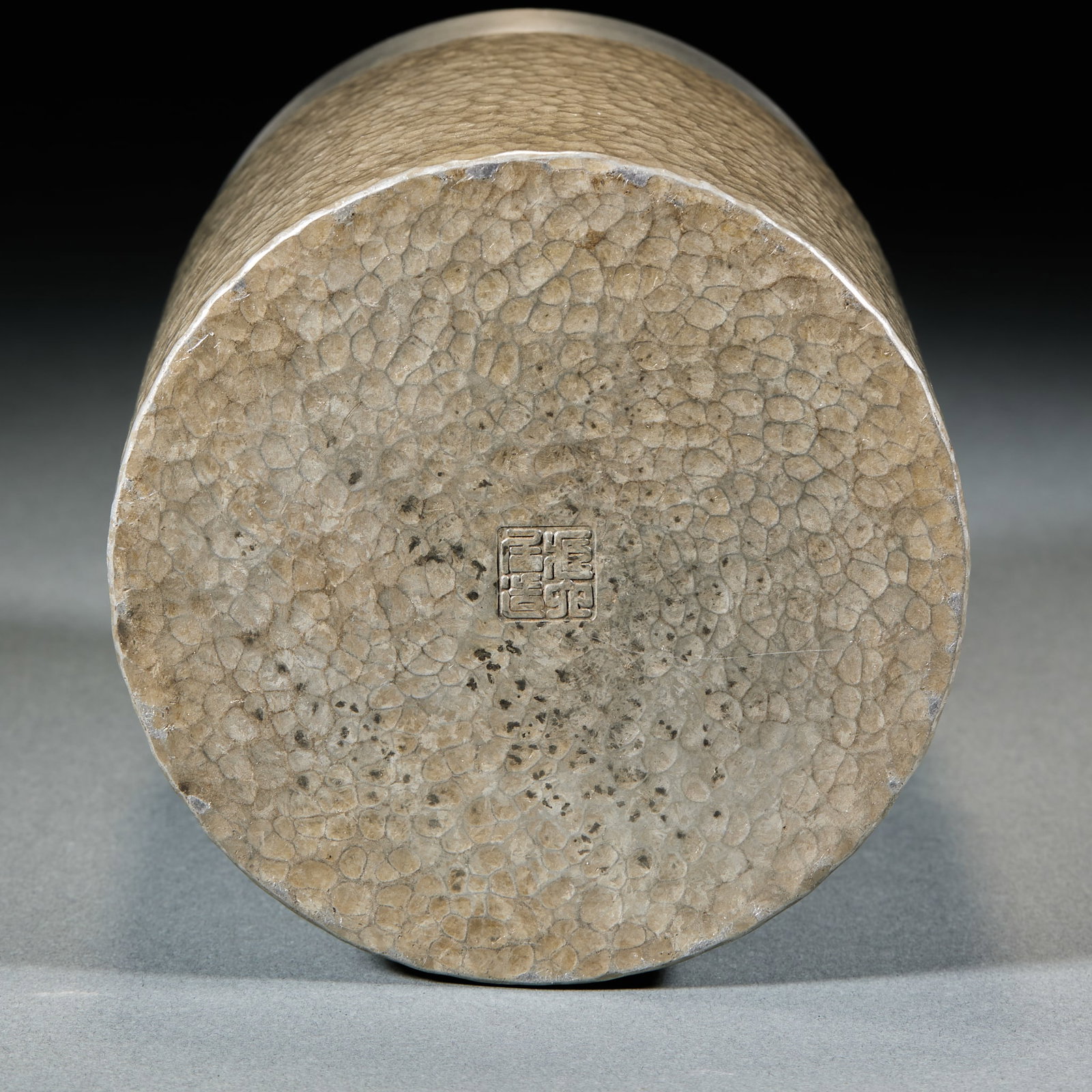 Hammered Texture Tin Tea Caddy - 8