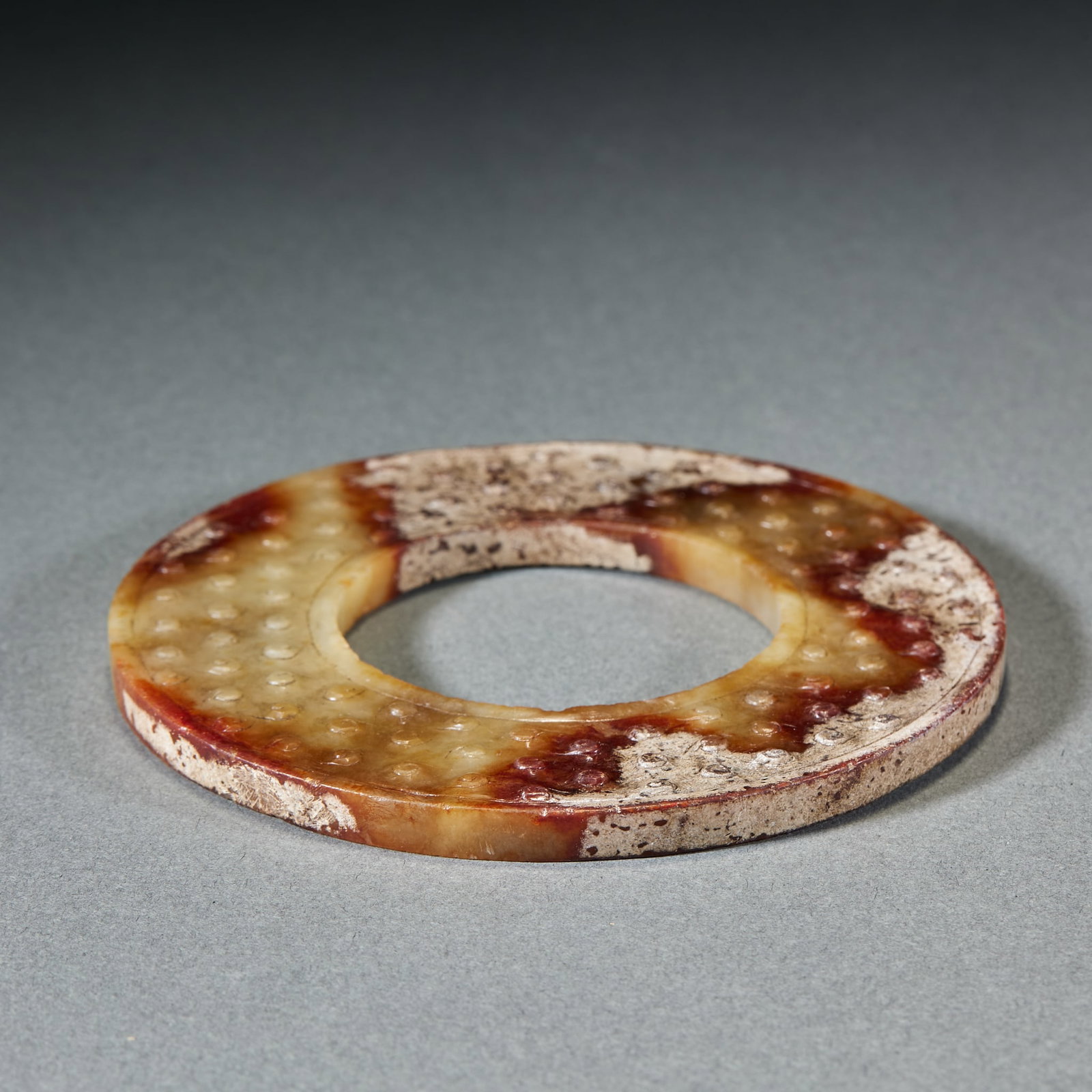 Hetian Jade Grain Pattern Jade Ring - 6