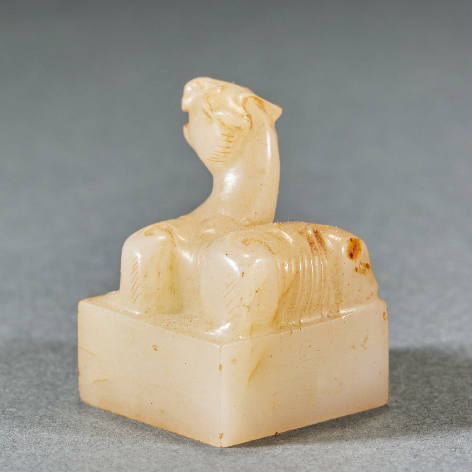 Han Dynasty Beast Button Jade Seal - 4