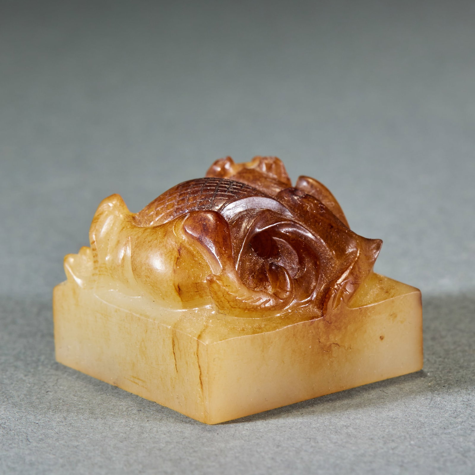 Han Dynasty Turtle Button Jade Seal - 5