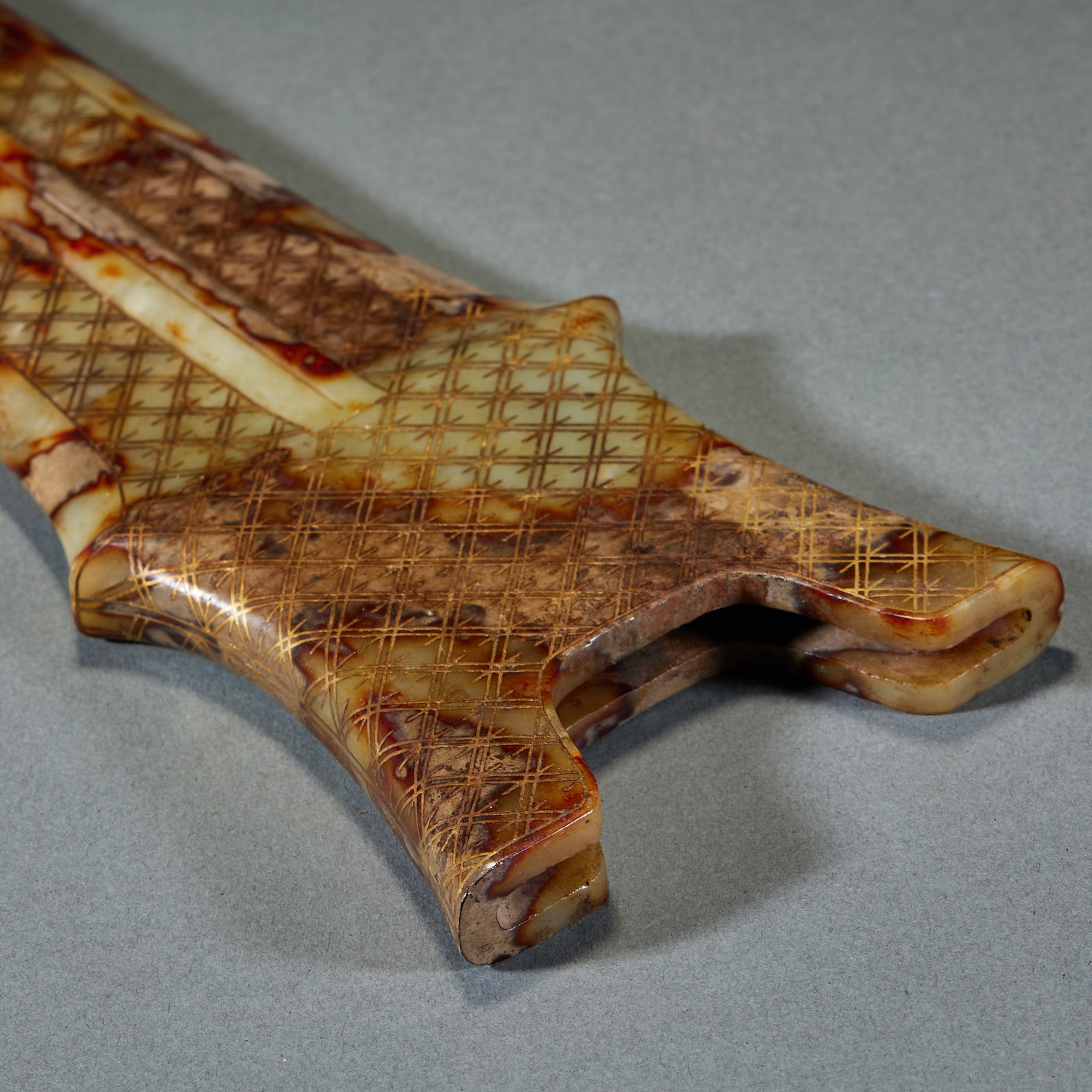 Archaic Jade Sword Sheath, A Pair - 4
